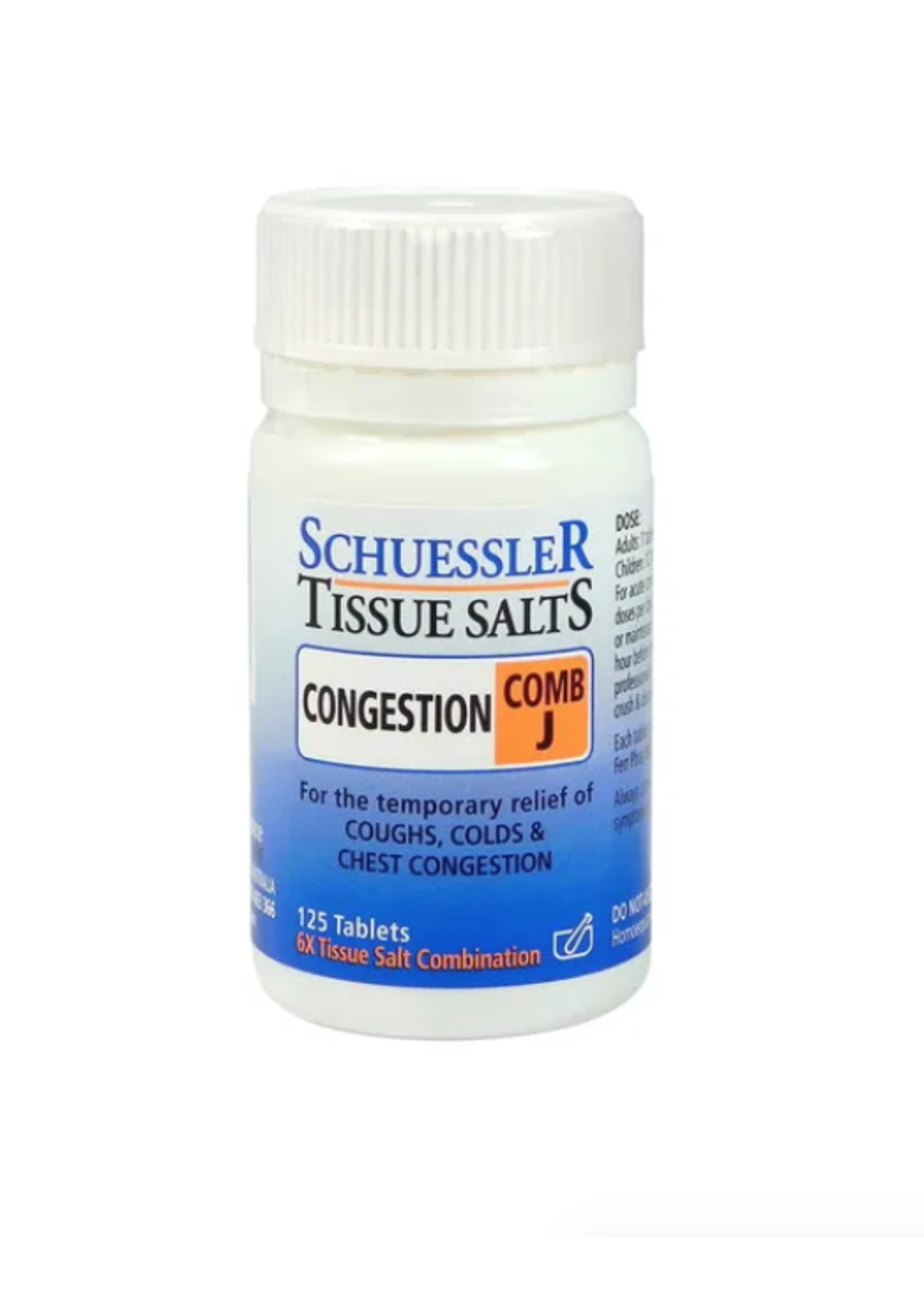 Schuessler Schuessler Tissue Salts Comb J Congestion 125 tabs