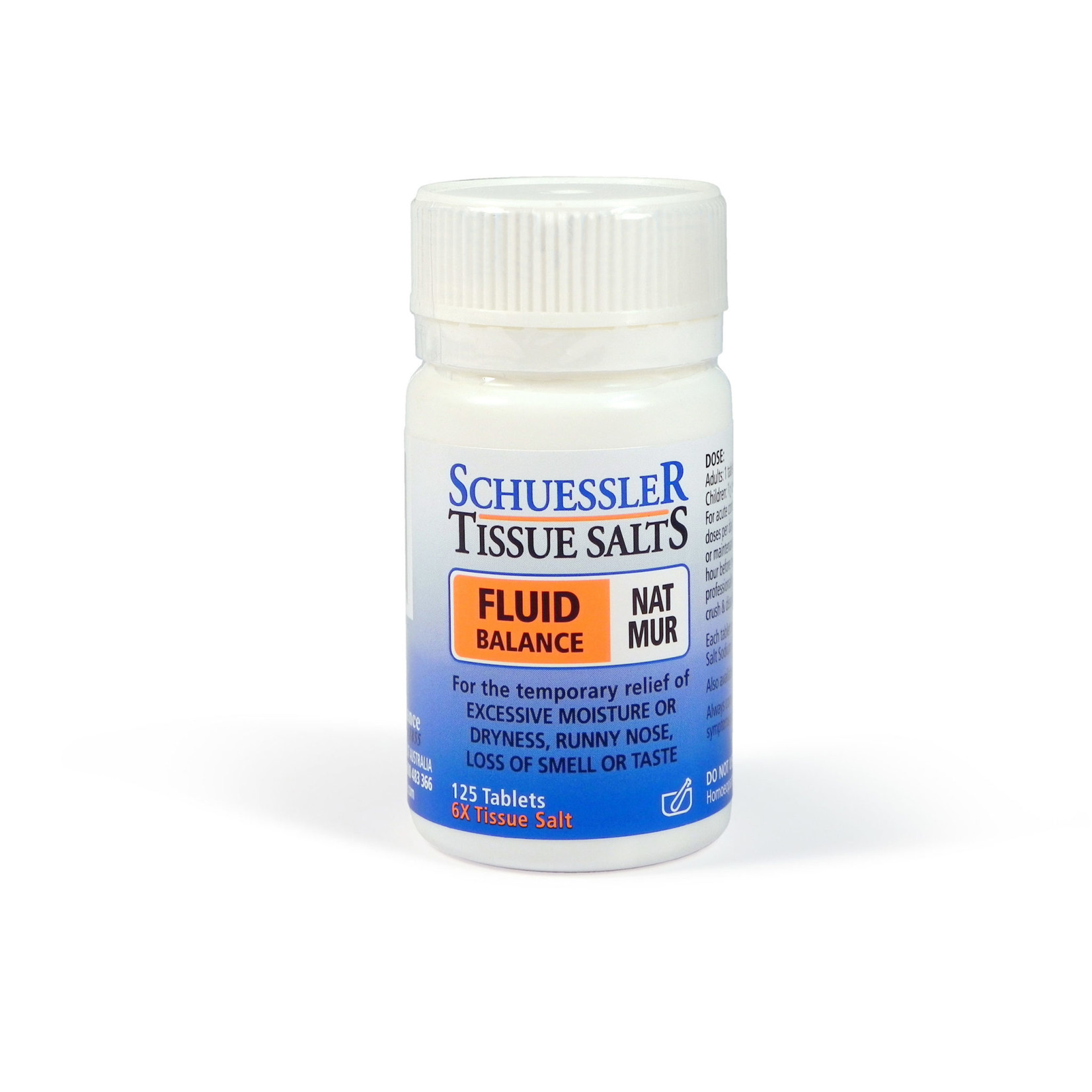 Schuessler Schuessler Tissue Salts Nat Mur 125 Tab