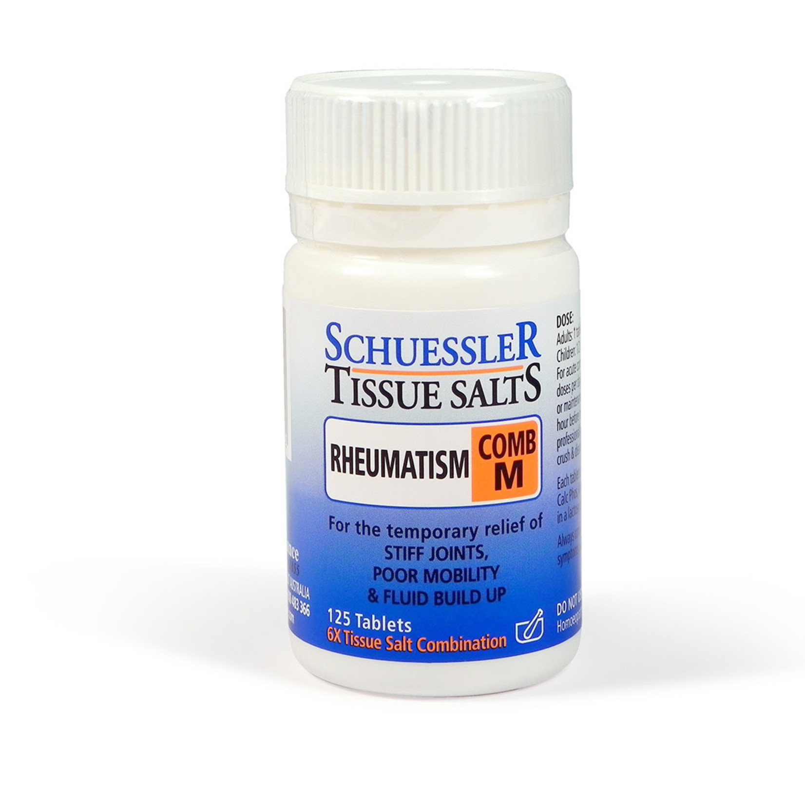 Schuessler Schuessler Tissue Salts Comb M Rheumatism 125 tabs