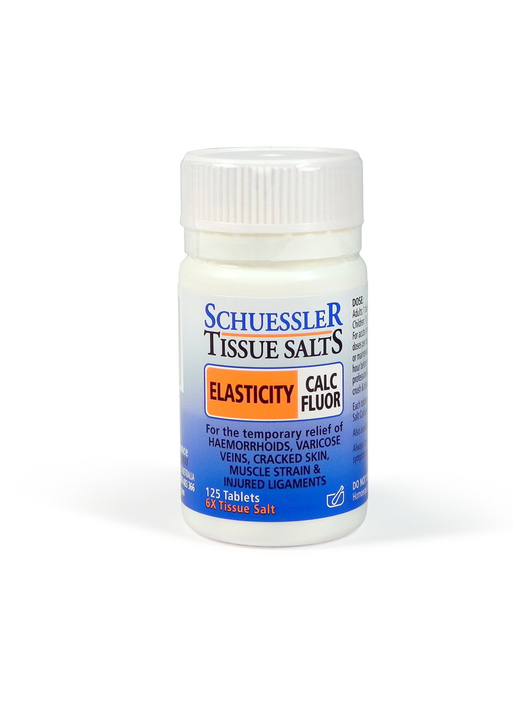 Schuessler Schuessler Tissue Salts Calc Fluor Elasticity 125 Tabs