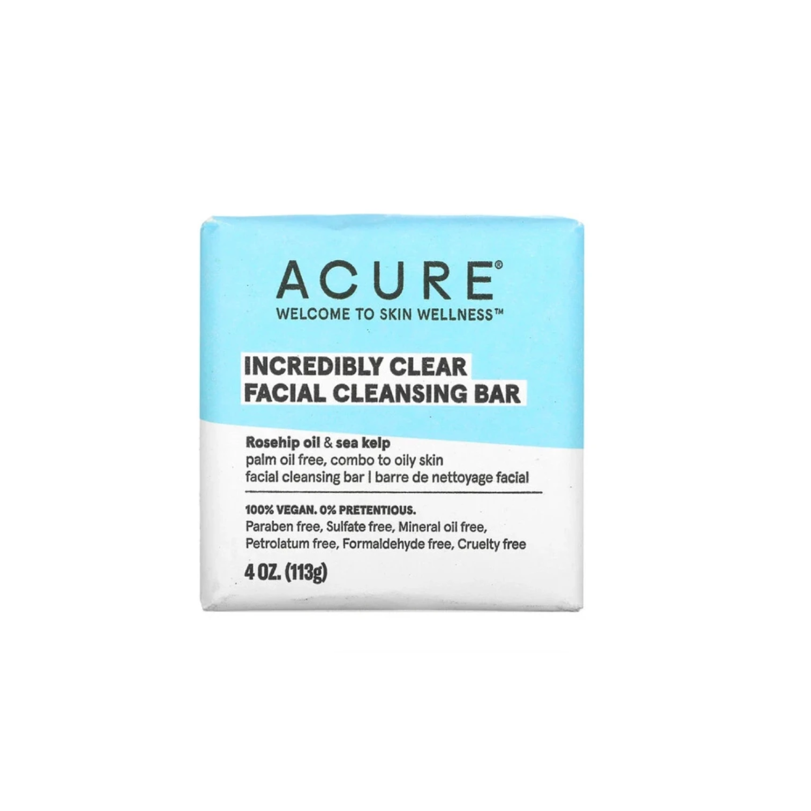Acure Acure Incredibly Clear Facial Cleansing Bar 113g