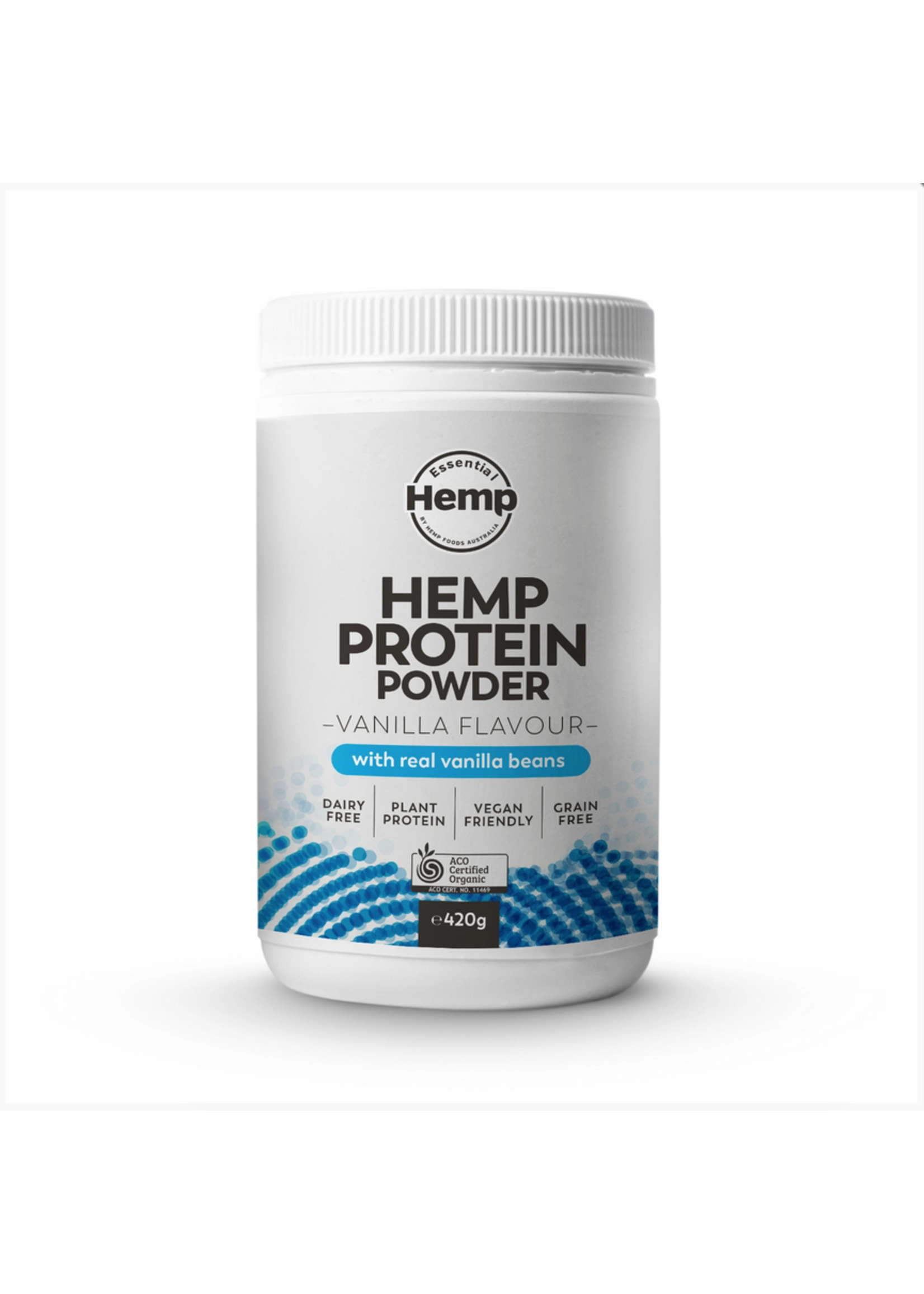 Hemp Foods Australia ( Essential Hemp) Essential Hemp Protein Powder Vanilla 420 g  (organic)