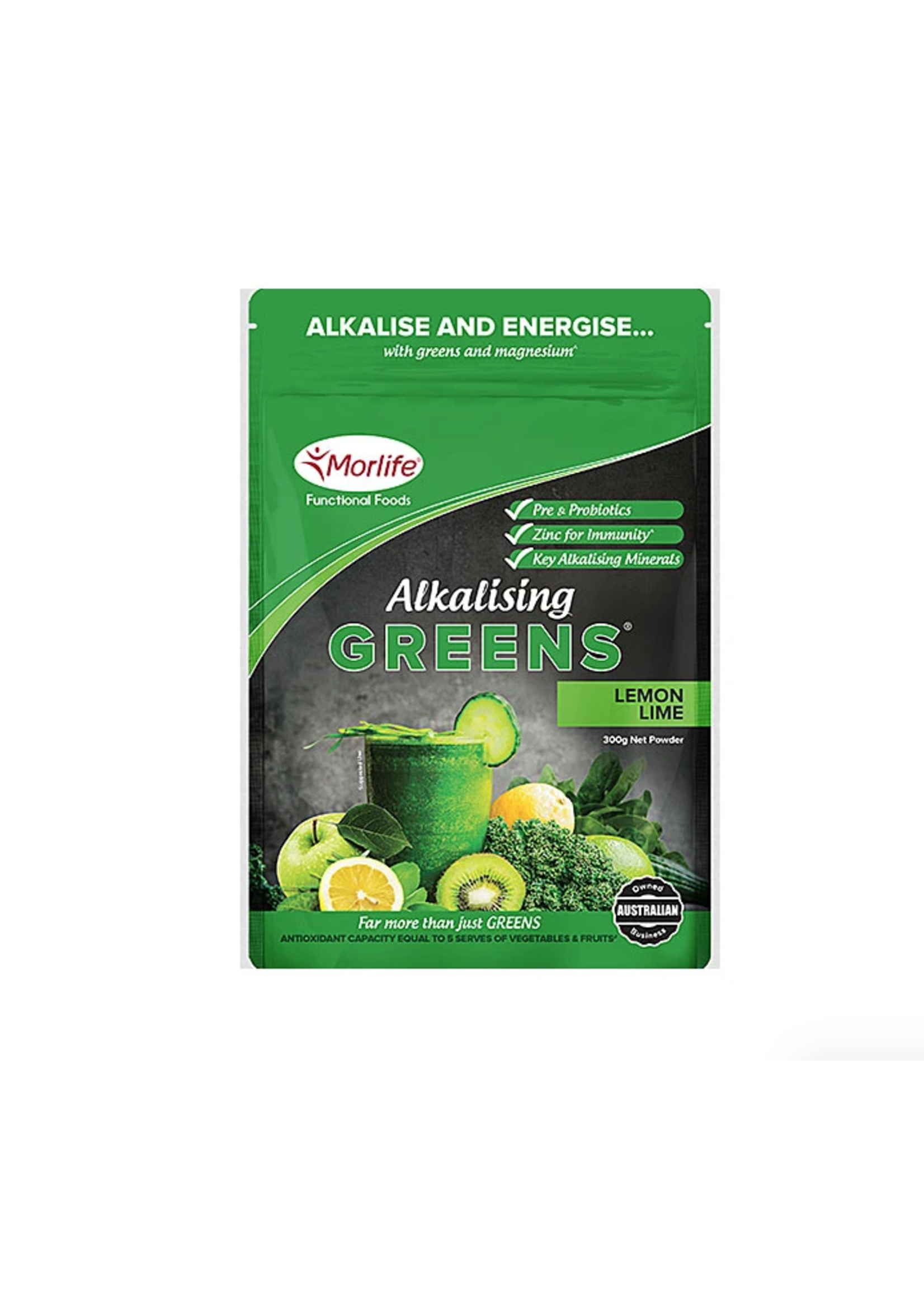 MORLIFE Morlife Alkalising Greens Citrus Twist 200gms ( DNR) Old Stock