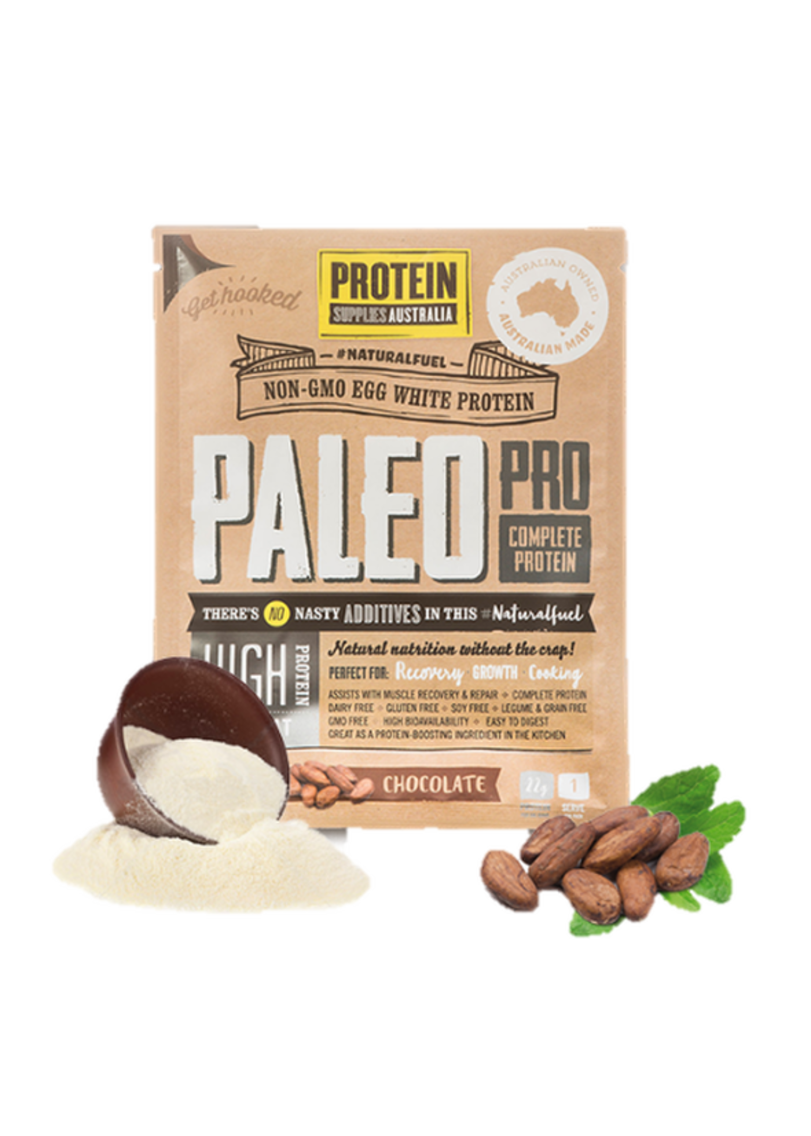 Protein Supplies Australia Protein Supplies Australia Paleo Pro (Egg White Protein) 400 g Chocolate
