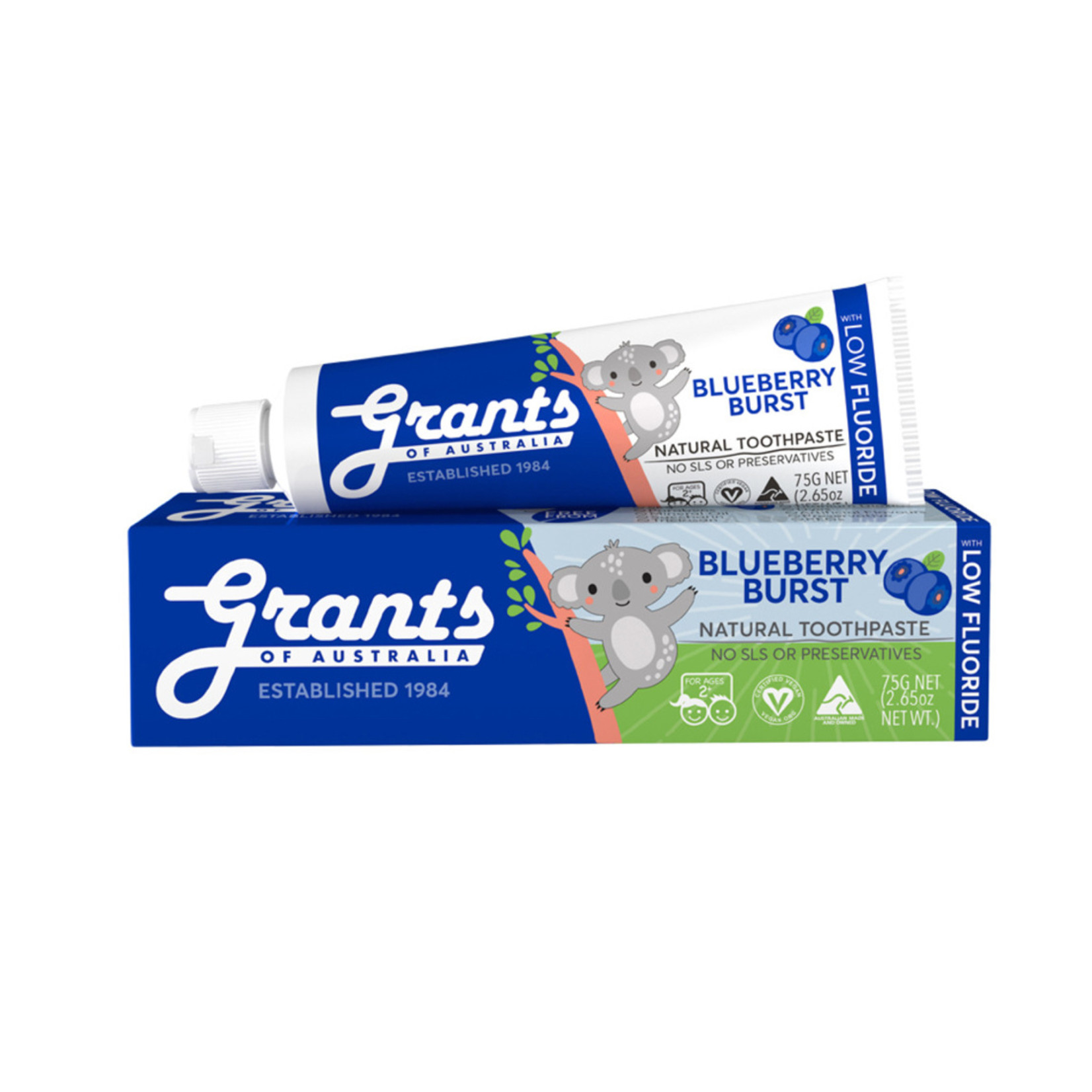 Grant's Grants Natural Toothpaste Kids 75g Blueberry Burst