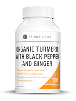 Natures Help Natures Help Organic Turmeric with Black Pepper & Ginger 120 caps