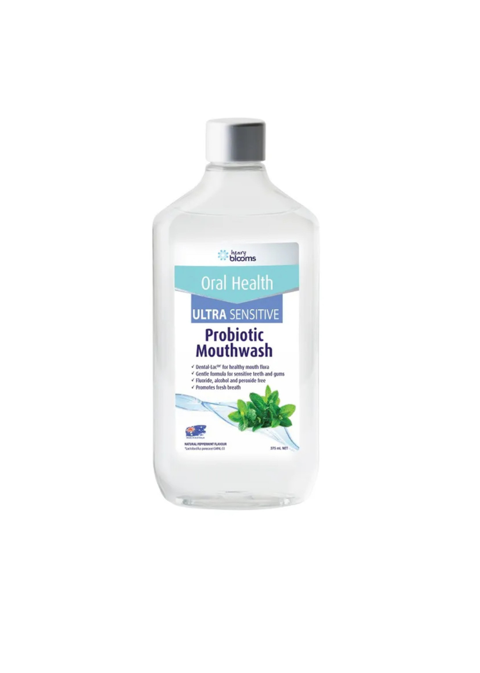 Henry Blooms Blooms Probiotic Mouthwash Ultra Sensitive 375ml