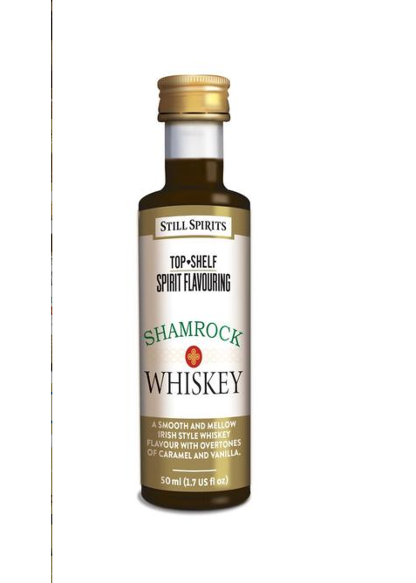 Imake/Bevie Still Spirits Top Shelf Irish / SHAMROCK Whiskey 50 mls (shamrock whiskey spirit flavour)