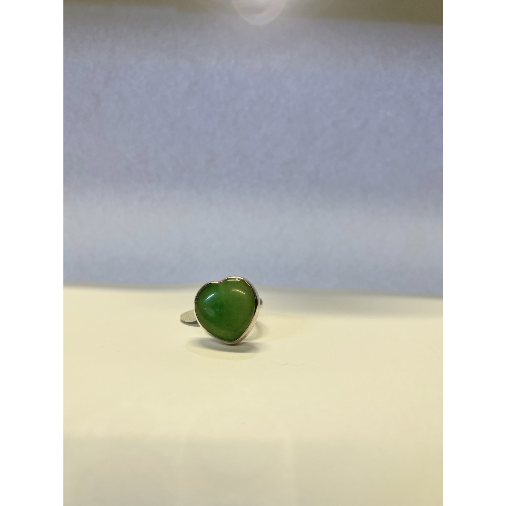 Green Adventurine Heart ring
