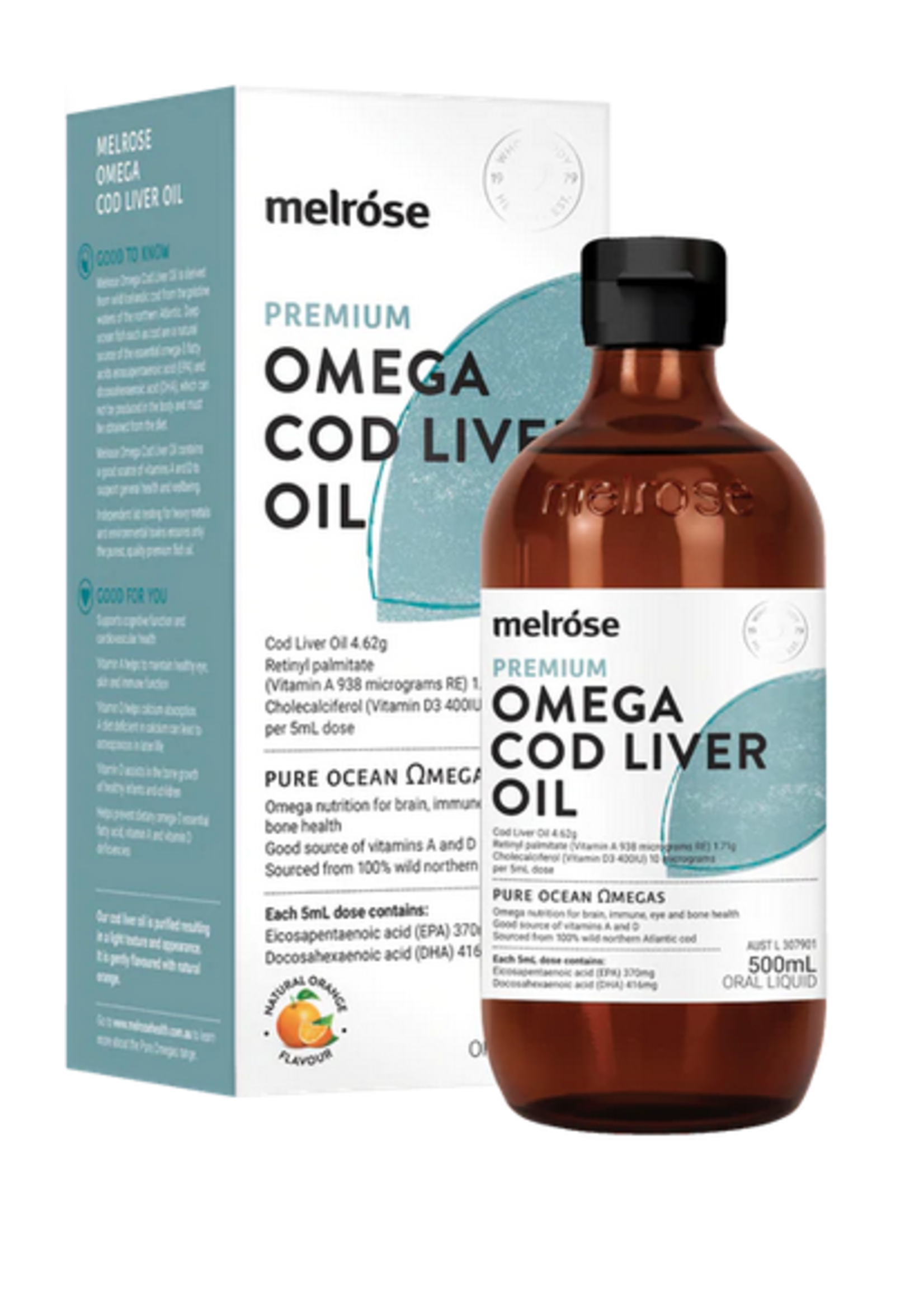 MELROSE Melrose  Cod Liver Oil 500ml health and vision