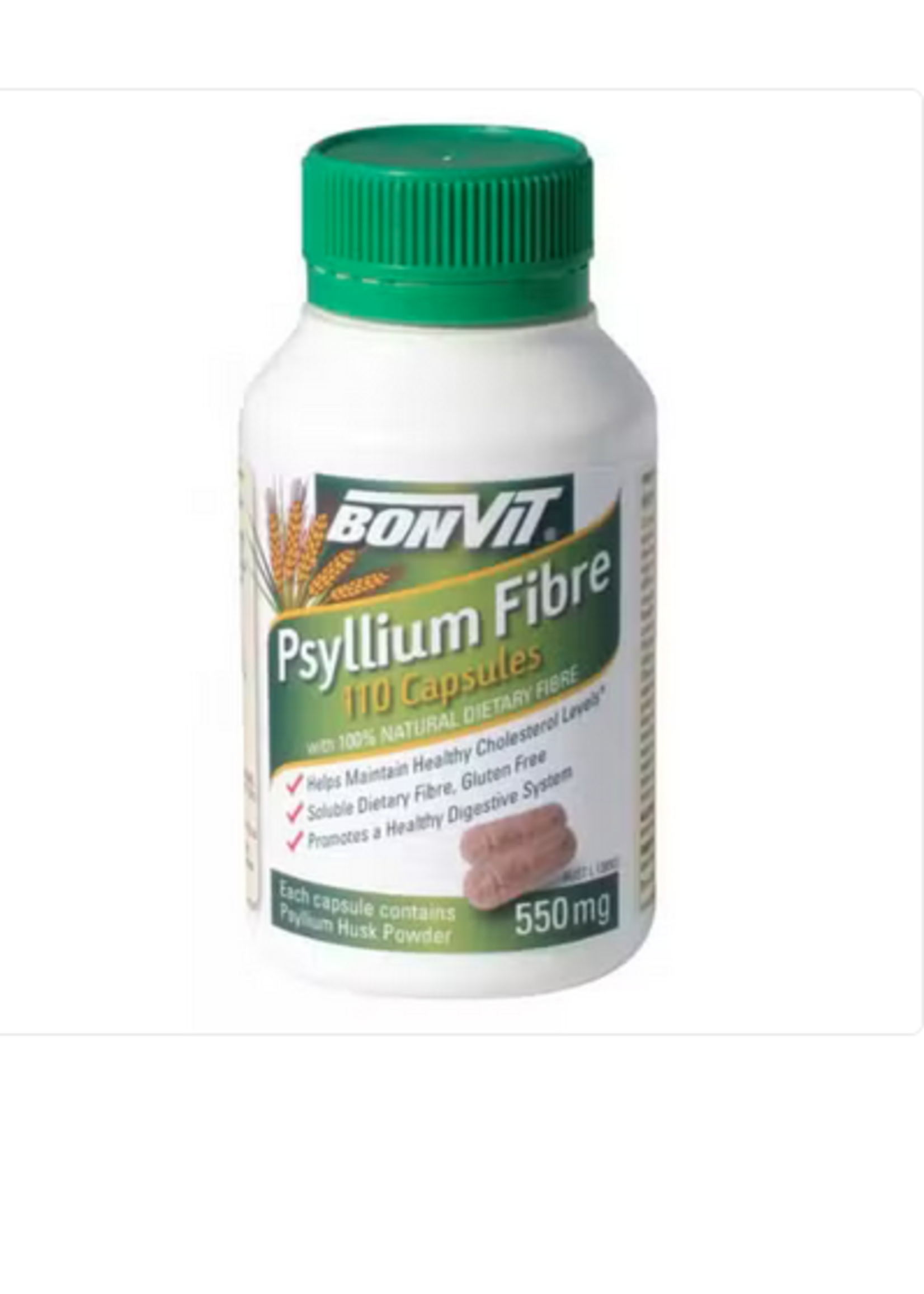 Bonvit Bonvit Psyllium Fibre 110 capsules 550mg