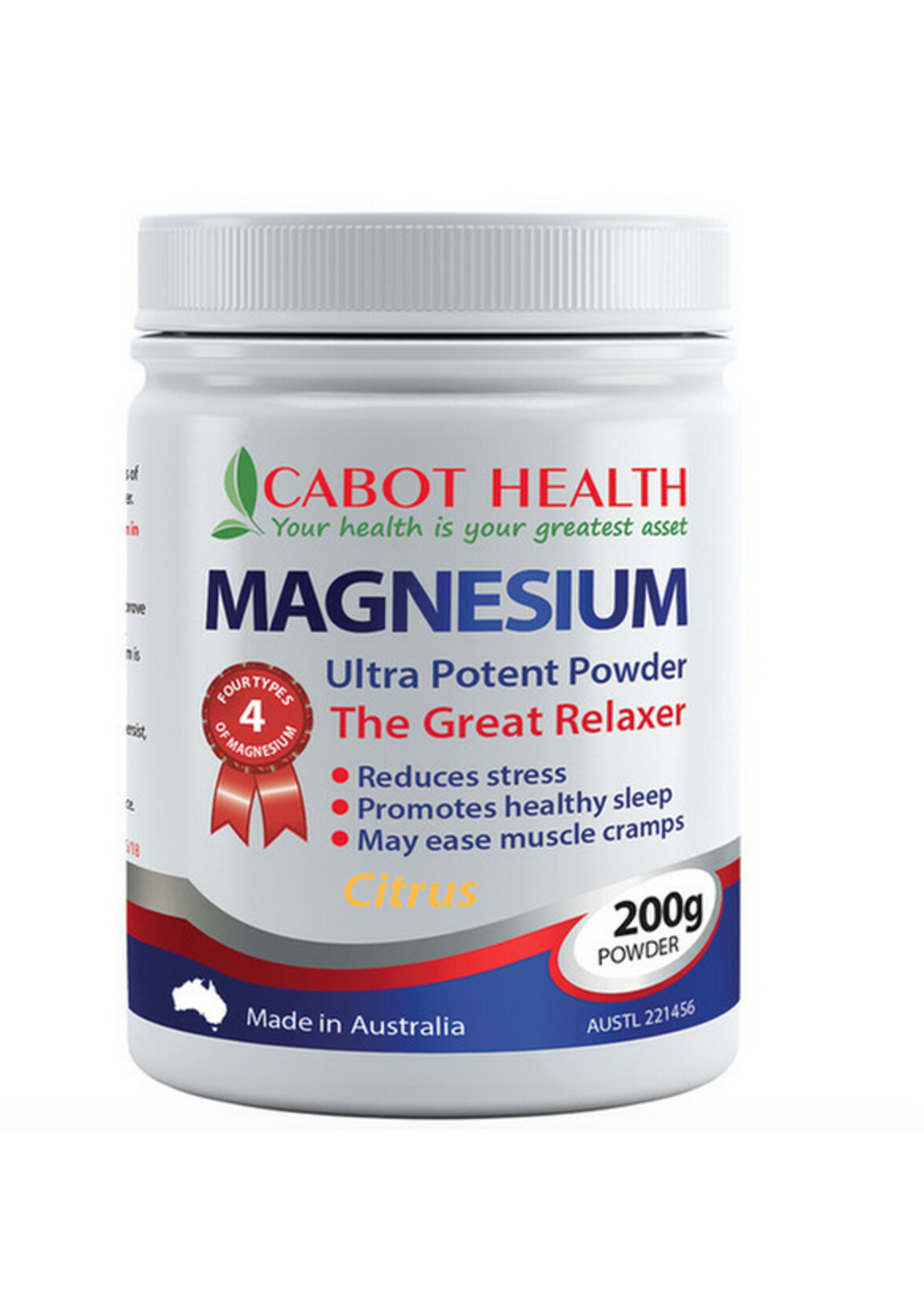 Cabot Health Cabot Health Magnesium Ultra Potent Powder Citrus 200 grams