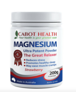 Cabot Health Cabot Health Magnesium Ultra Potent Powder Strawberry 200gms