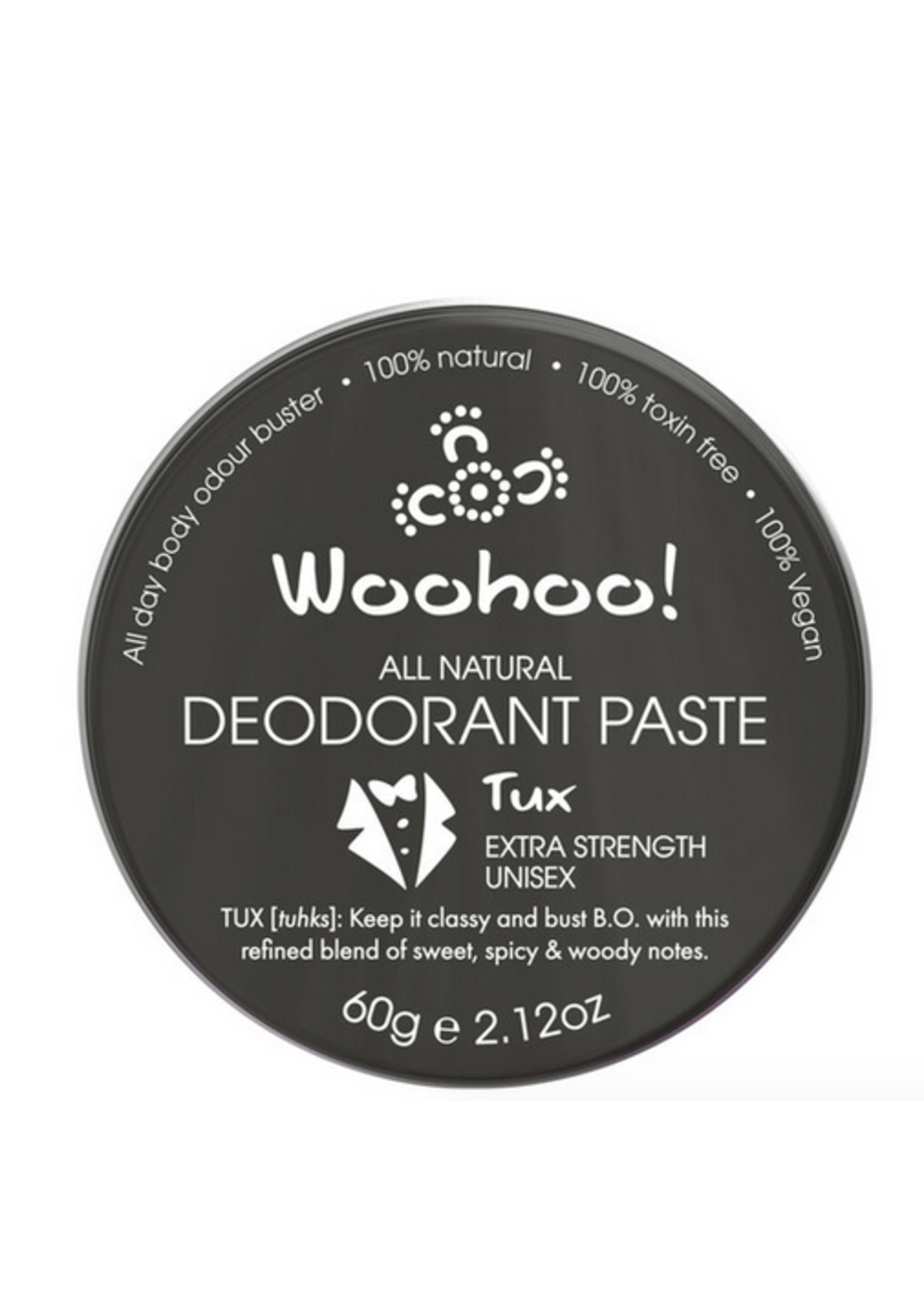 Woohoo Woohoo Body Deodorant Paste Tux Extra Strength 60g