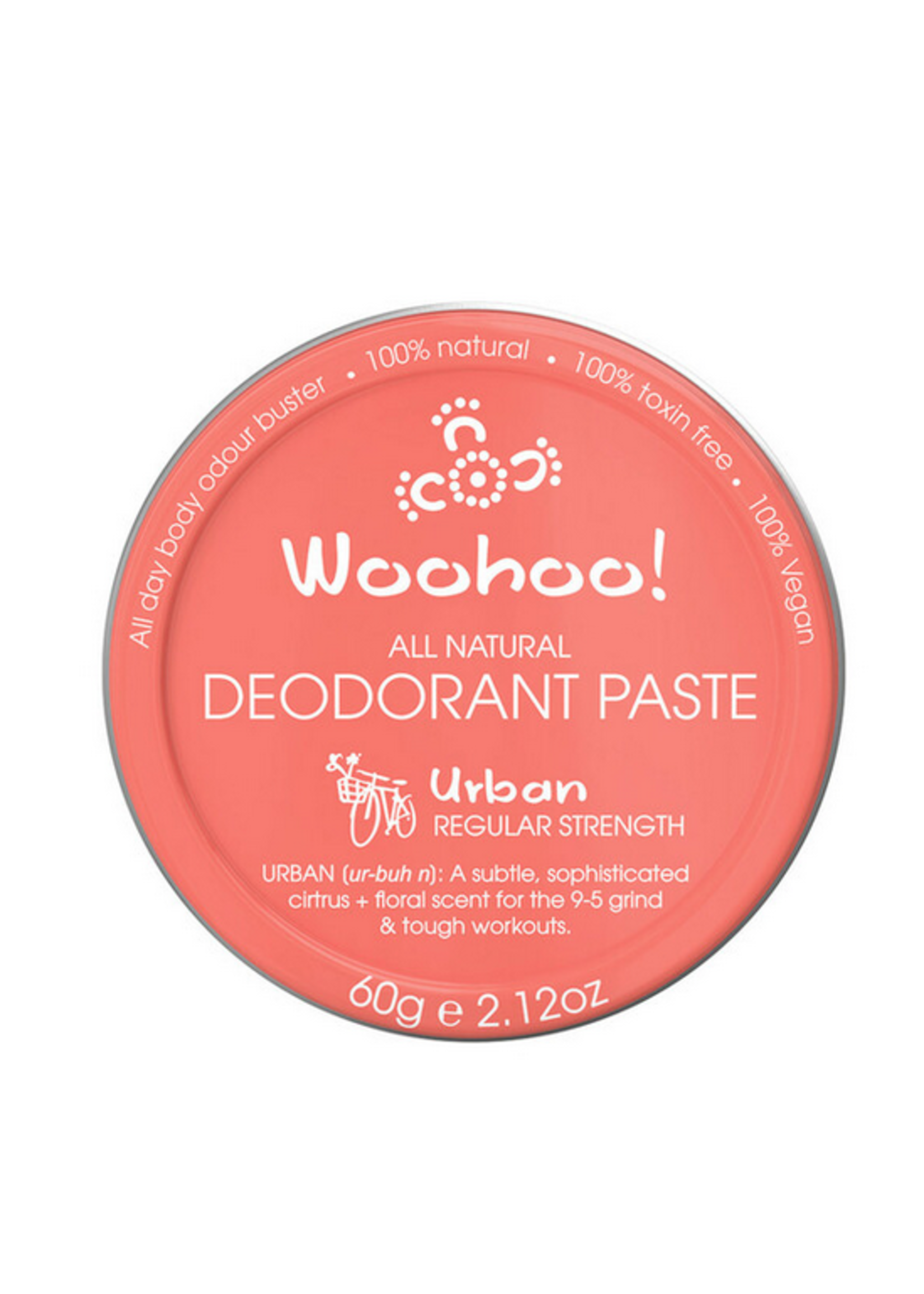 Woohoo Woohoo Deodorant Paste 60g Urban (Regular Strength)