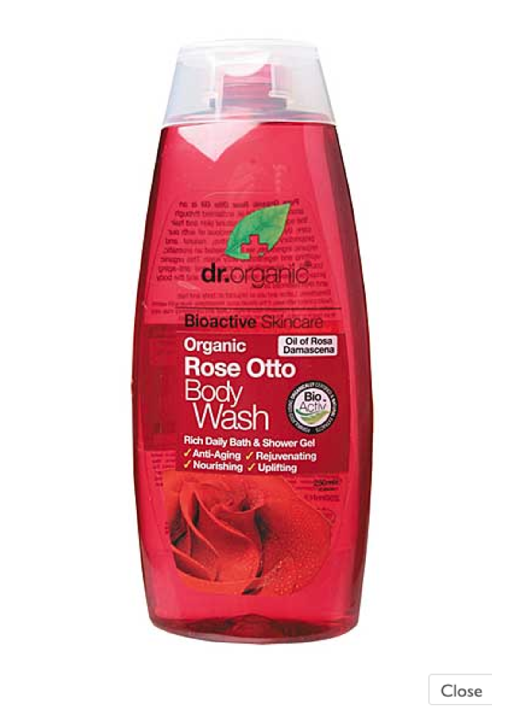 Dr Organic Dr Organic Body Wash 250ml Rose Otto