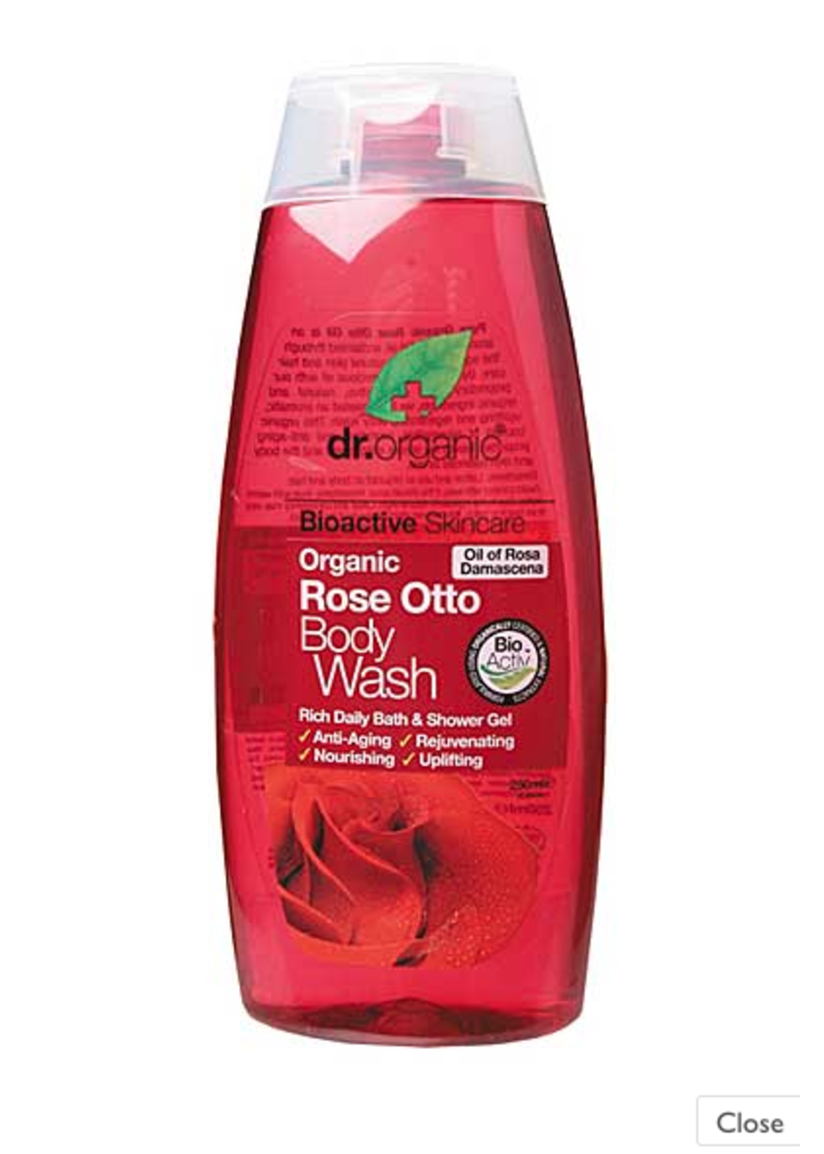 Dr Organic Dr Organic Body Wash Rose Otto 250ml