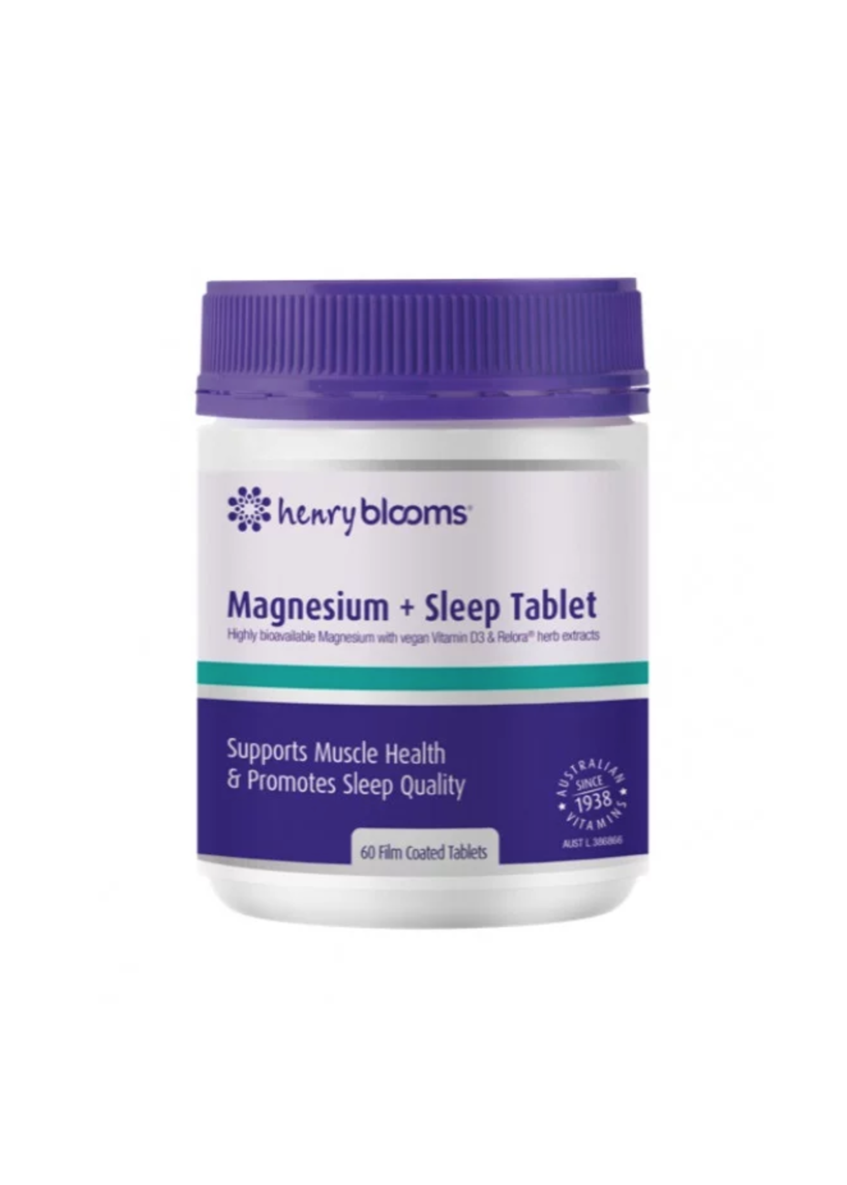 Henry Blooms Blooms Magnesium + Sleep 60 Tablets