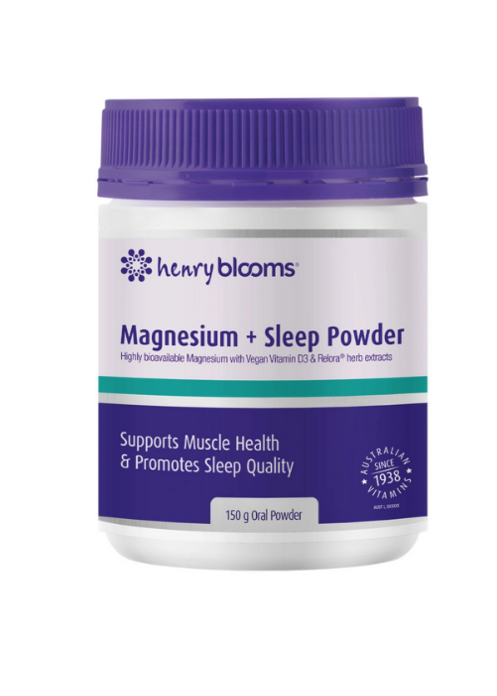 Henry Blooms Blooms Magnesium + Sleep Powder 150gms (DISCONTINUED)