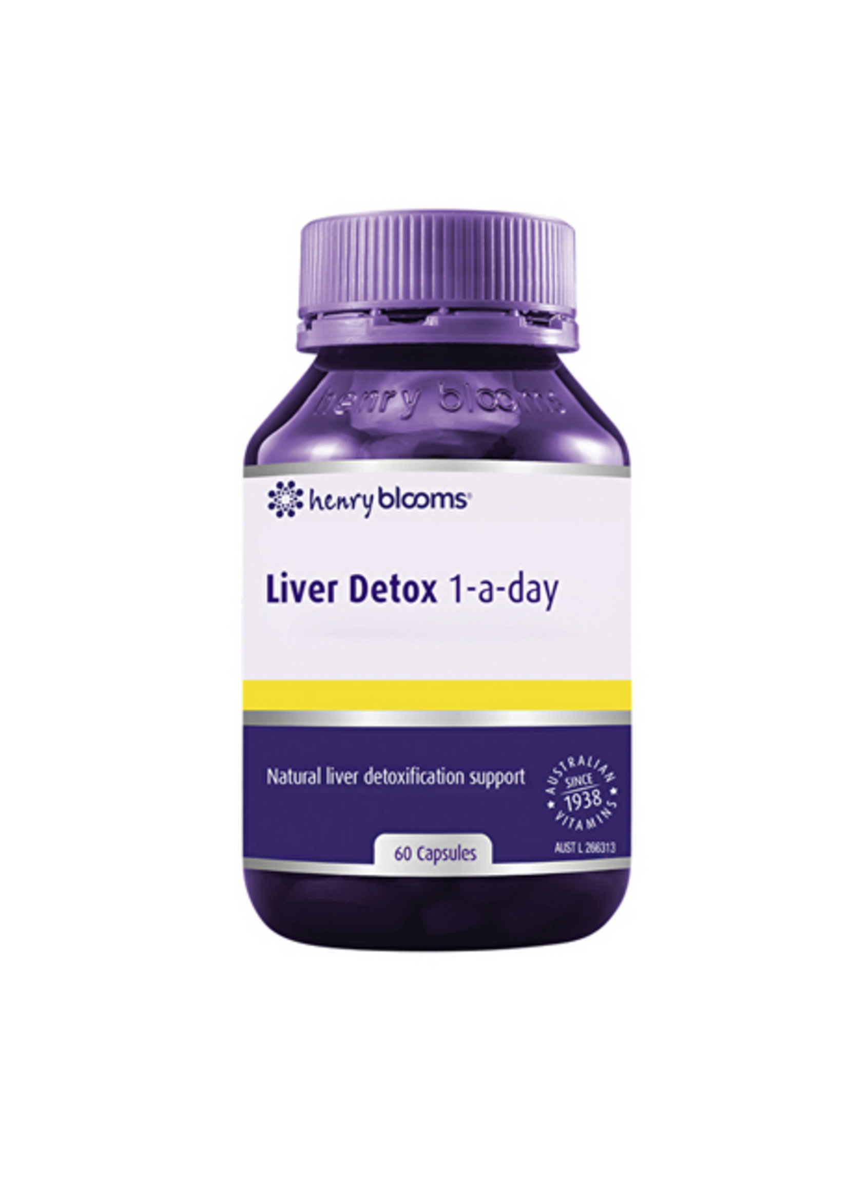 Henry Blooms Blooms Liver Detox 1-a-day 60 vegetarian capsules