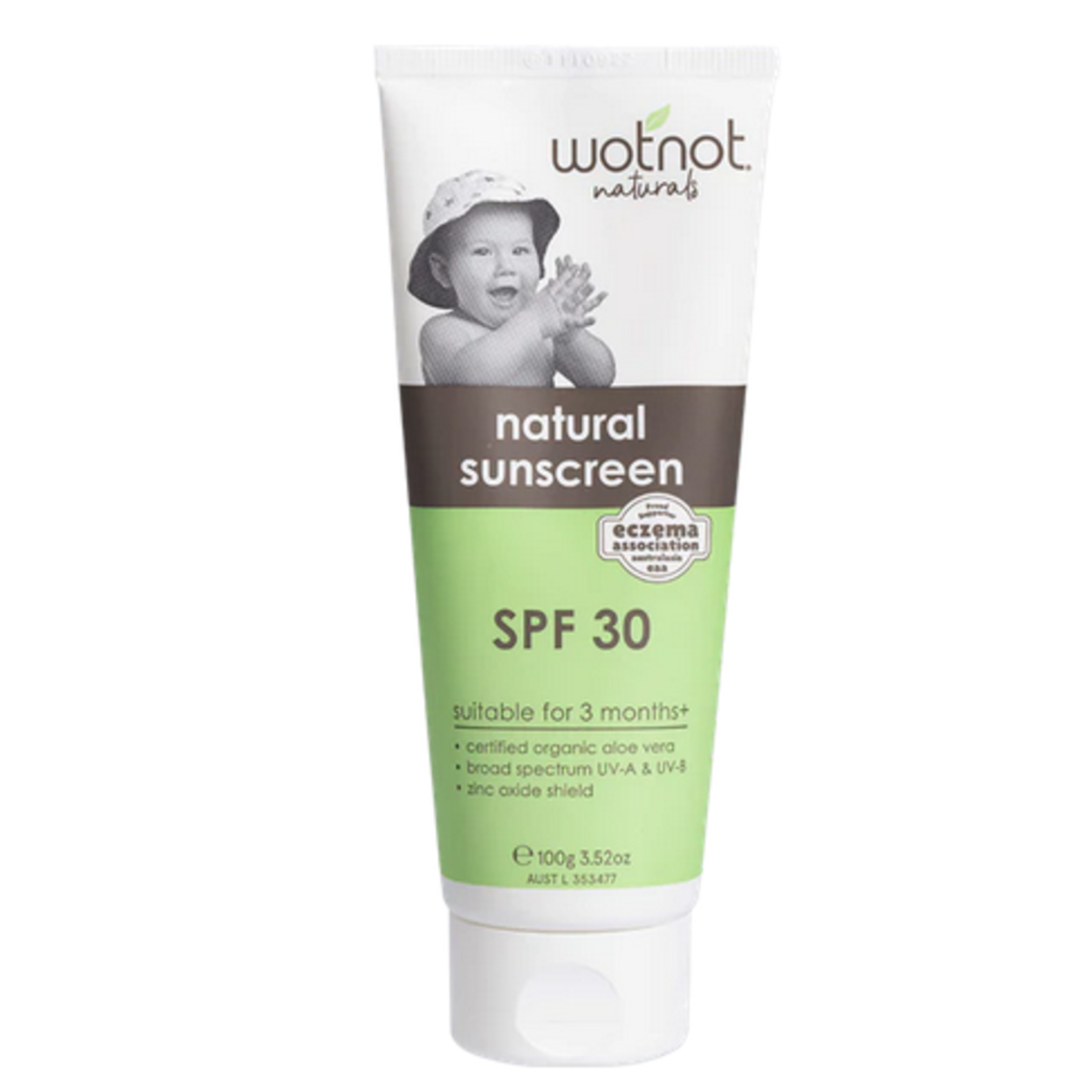 Wotnot Wotnot Natural Sunscreen SPF 30 childrens 3 months+