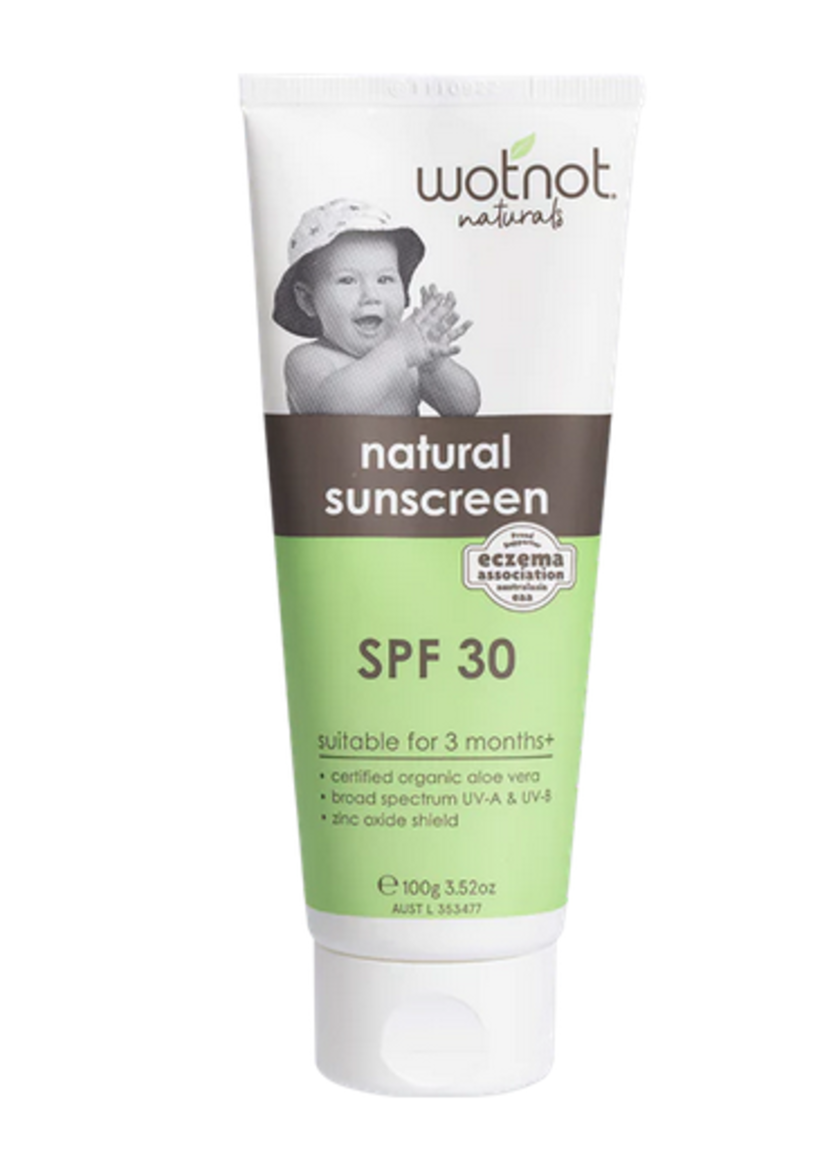 Wotnot Wotnot Natural Sunscreen SPF 30 childrens 3 months+