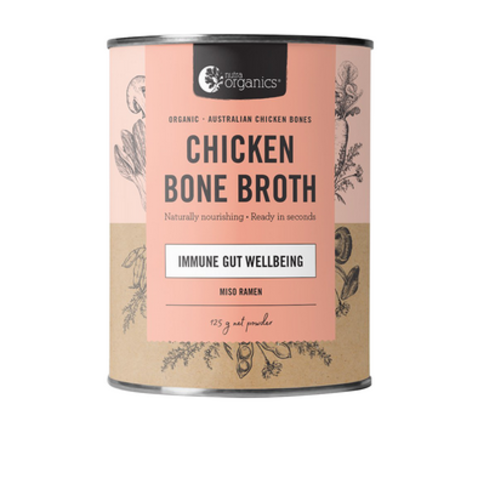 NutraOrganics Nutra Organics Bone Broth Chicken 125g Miso Ramen