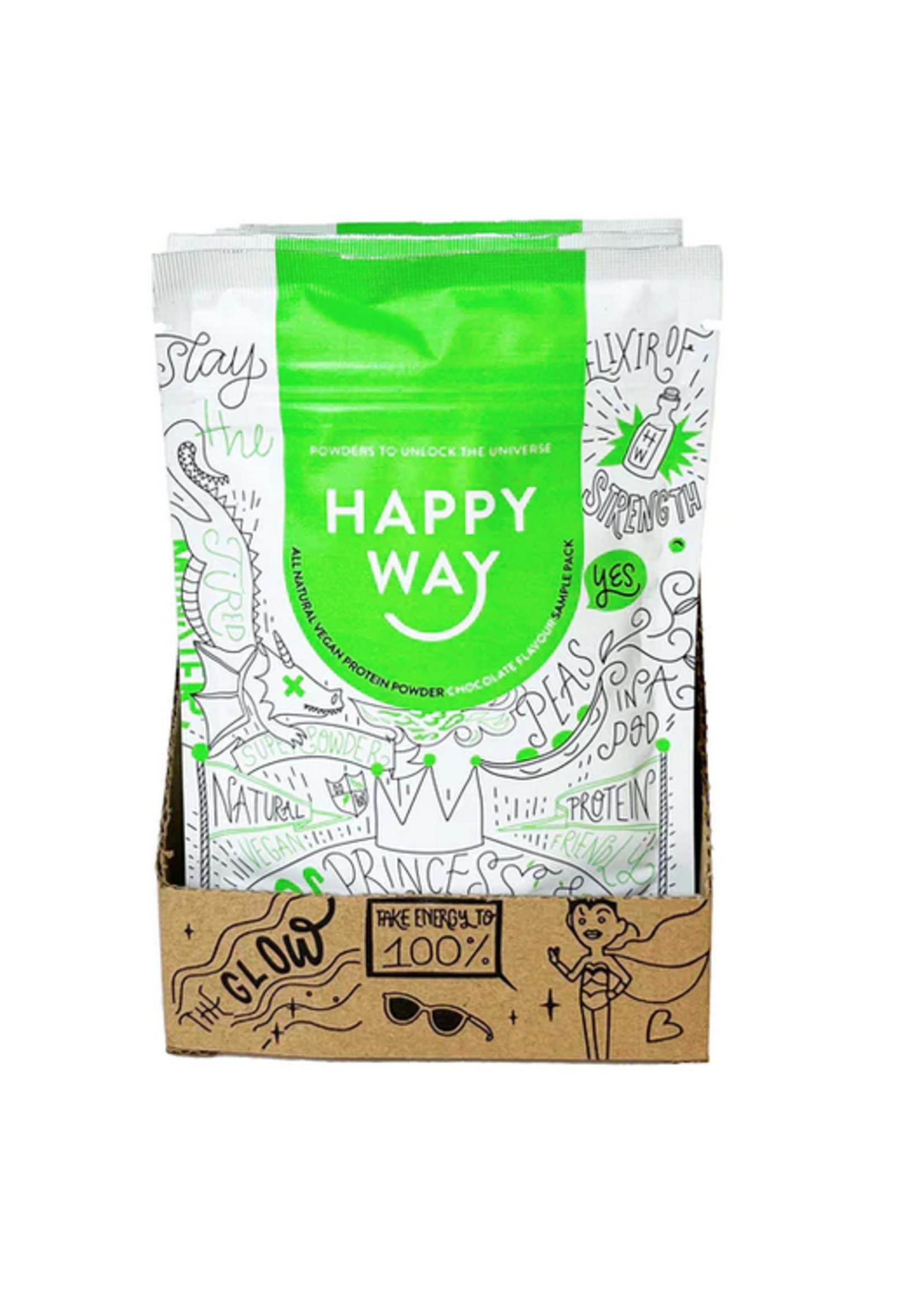 Happy Way Happy Way Whey Vegan Chocolate 60g (DNR)