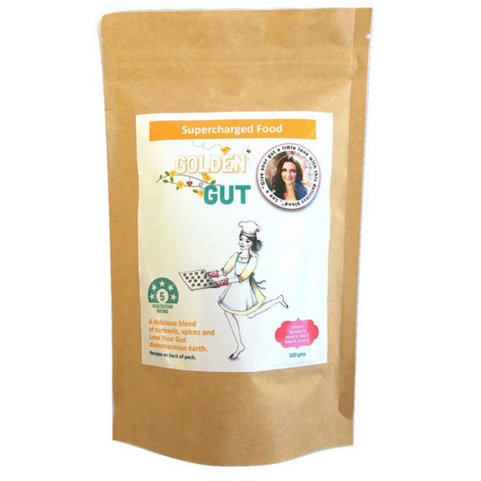 Supercharged Foods Supercharged Food Heal Your Gut Golden Gut Blend 100g ( DNR)