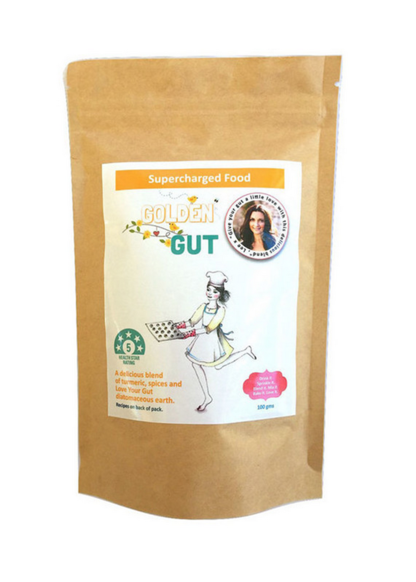 Supercharged Foods Supercharged Food Heal Your Gut Golden Gut Blend 100g ( DNR)