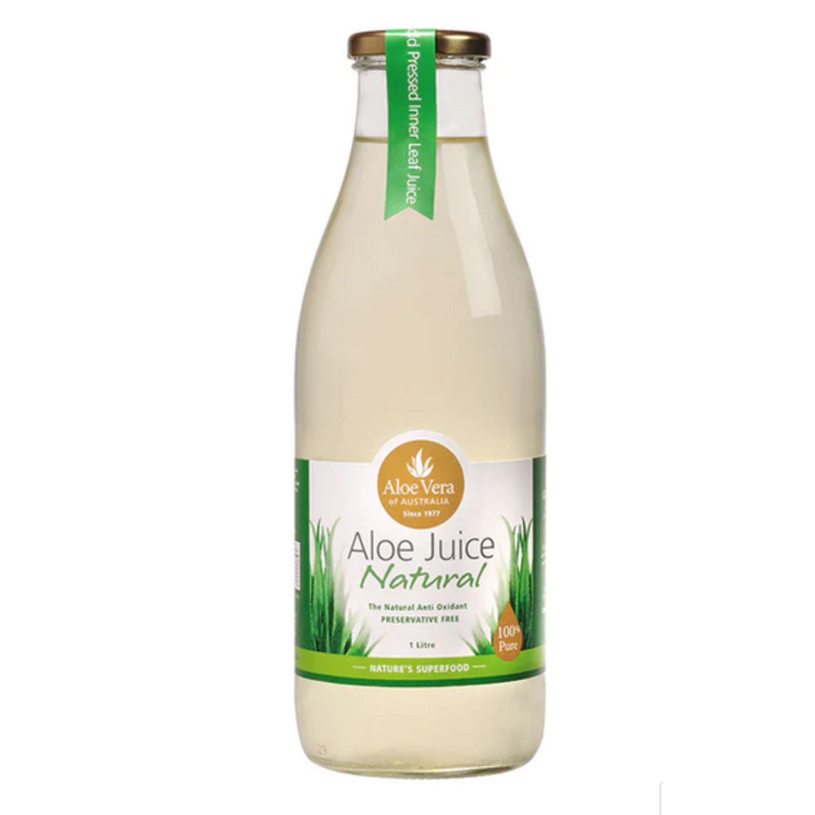 Aloe Vera of Australia Pty Ltd Aloe Vera of Australia Natural 100% Aloe Juice 1L