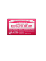 Dr Bronners Dr Bronners Organic Pure Castile Bar Soap Rose 140g  (Red)