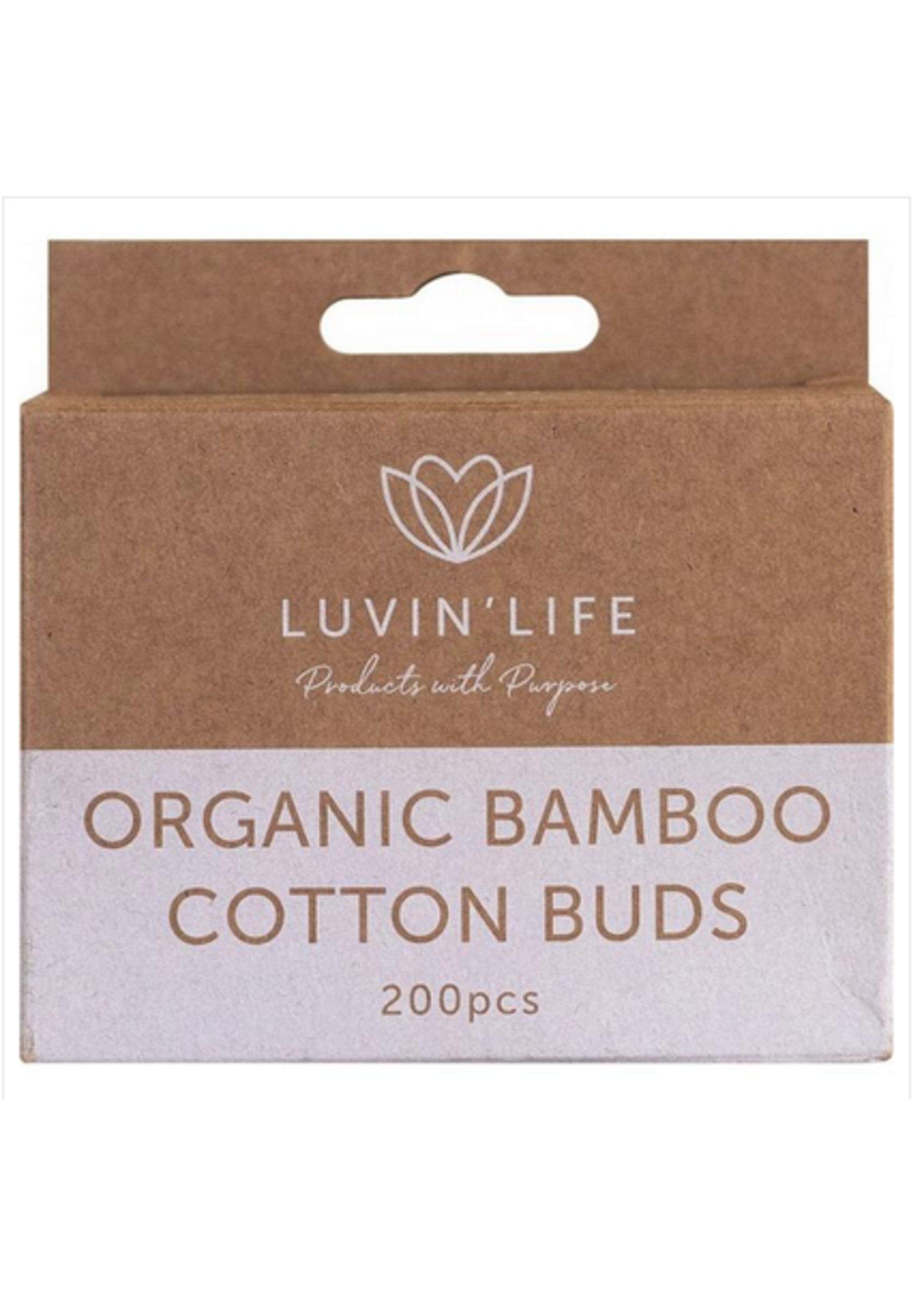 LUVIN LIFE Luvin Life Organic Bamboo Cotton Buds 200pk