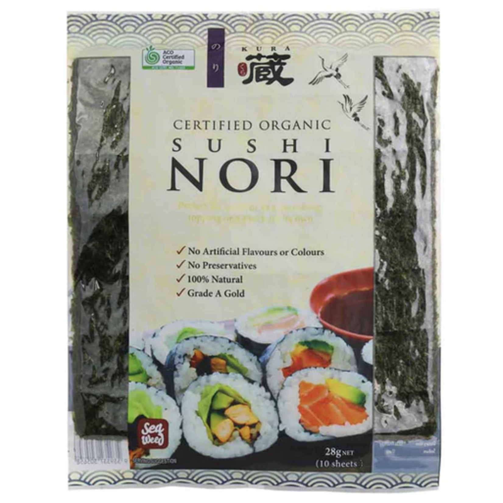 Chefs Choice Chefs Choice Kura Organic Sushi Nori 10 sheets