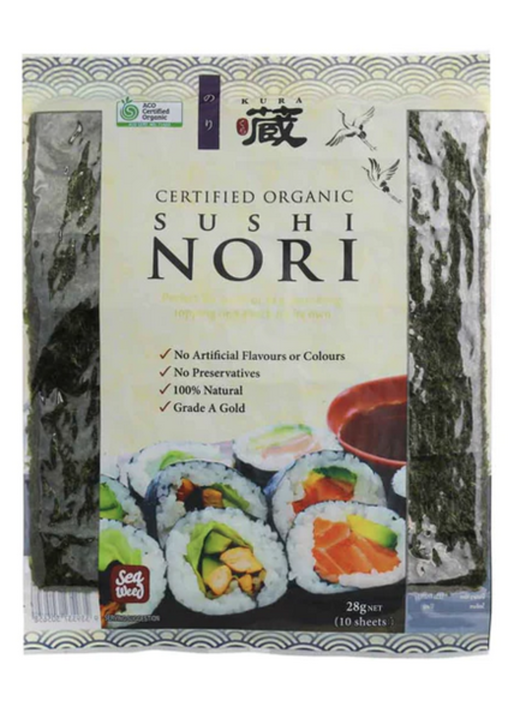 Chefs Choice Chefs Choice Kura Organic Sushi Nori 10 sheets