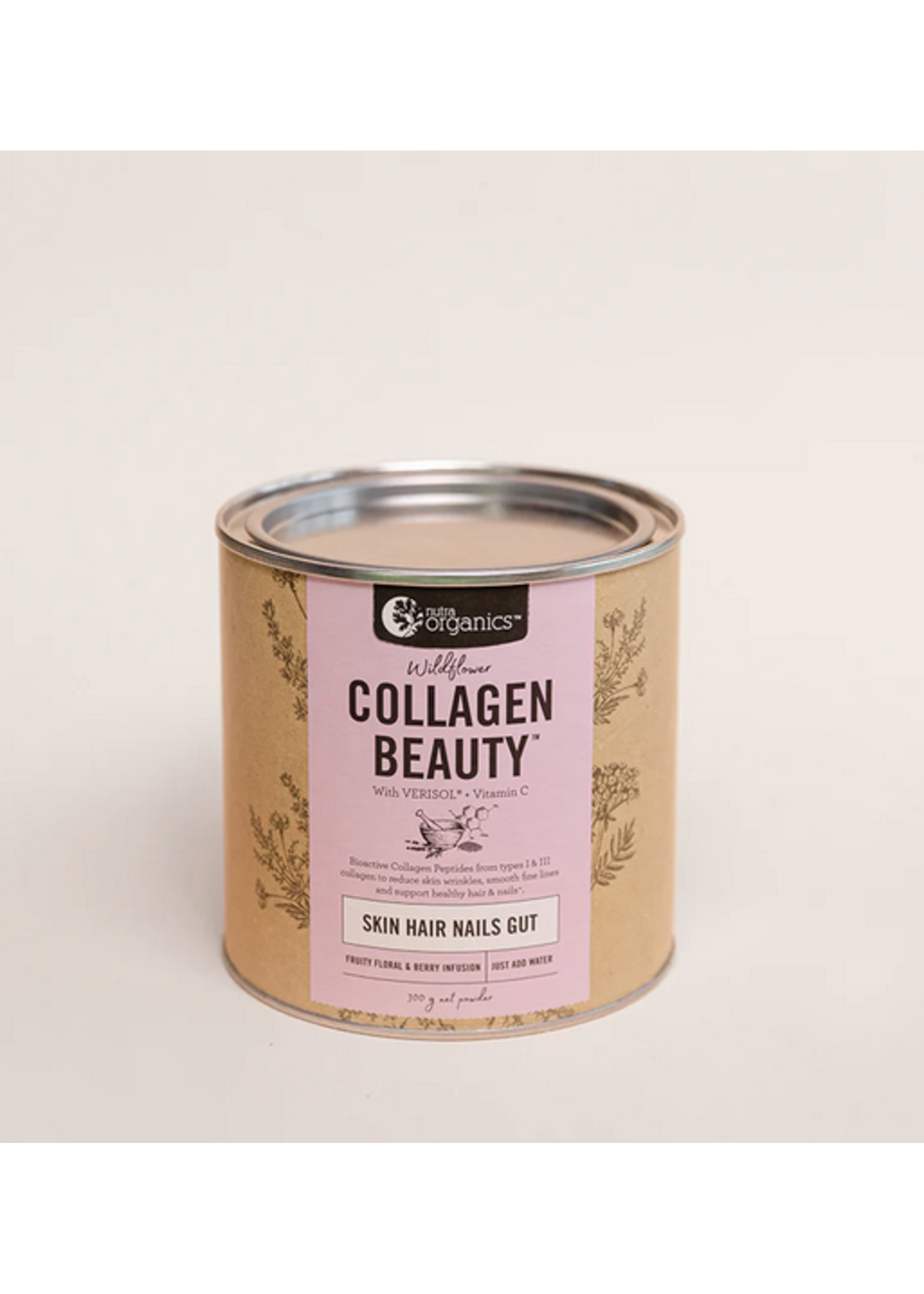 NutraOrganics Nutra Naturals  Collagen Beauty Blueberry Wildflower 225g