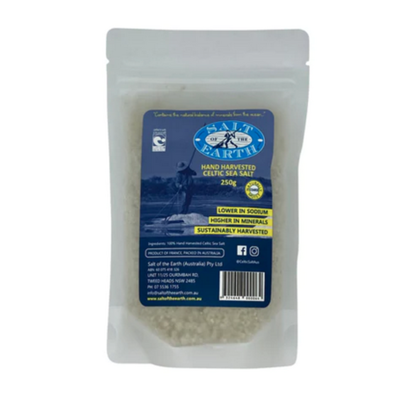 Salt of the Earth Salt of The Earth Celtic Sea Salt Naturally Moist Coarse 250g