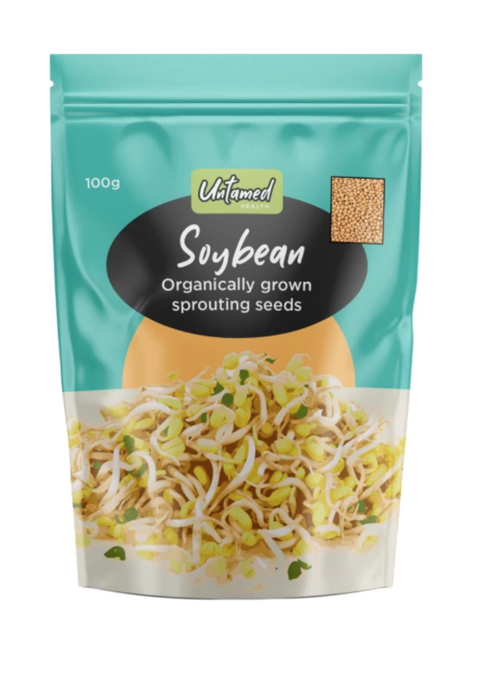 untamed earth Untamed Health Sprouting Seeds 100g Soybean