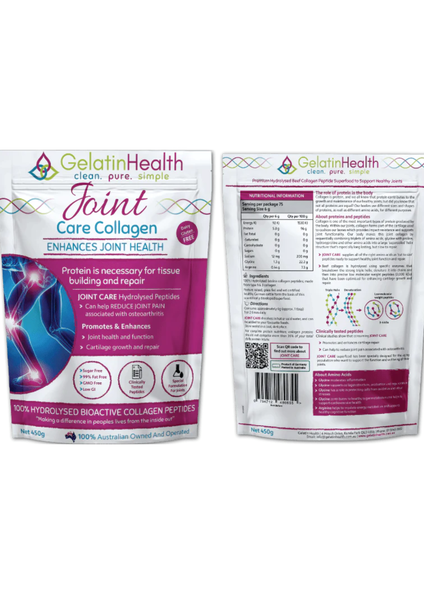 gelatin health Gelatin Health Joint Care Collagen  Hydrolysed Bioactive Collagen Peptides 1kg