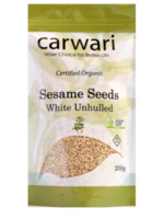 CARWARI Carwari Organic Sesame Seeds White Unhulled 200g