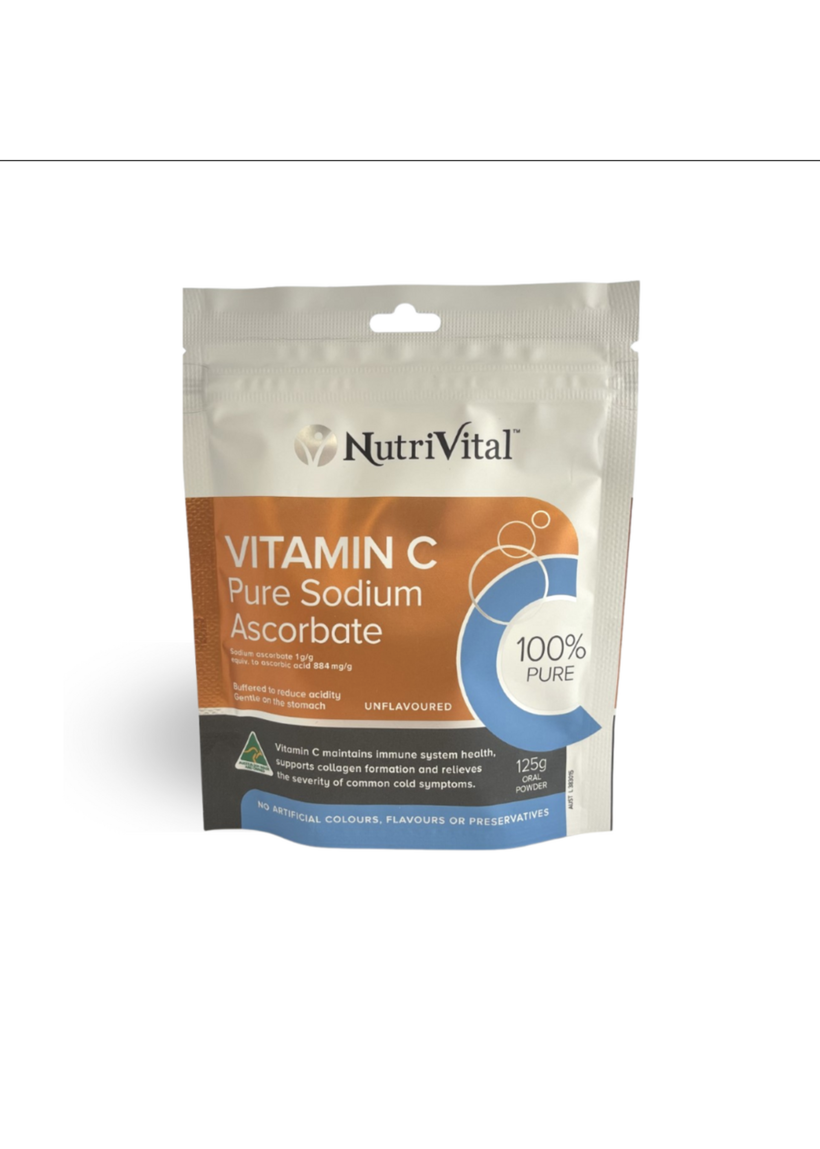 Nutrivital NutriVital Vitamin C Sodium Ascorbate 125g