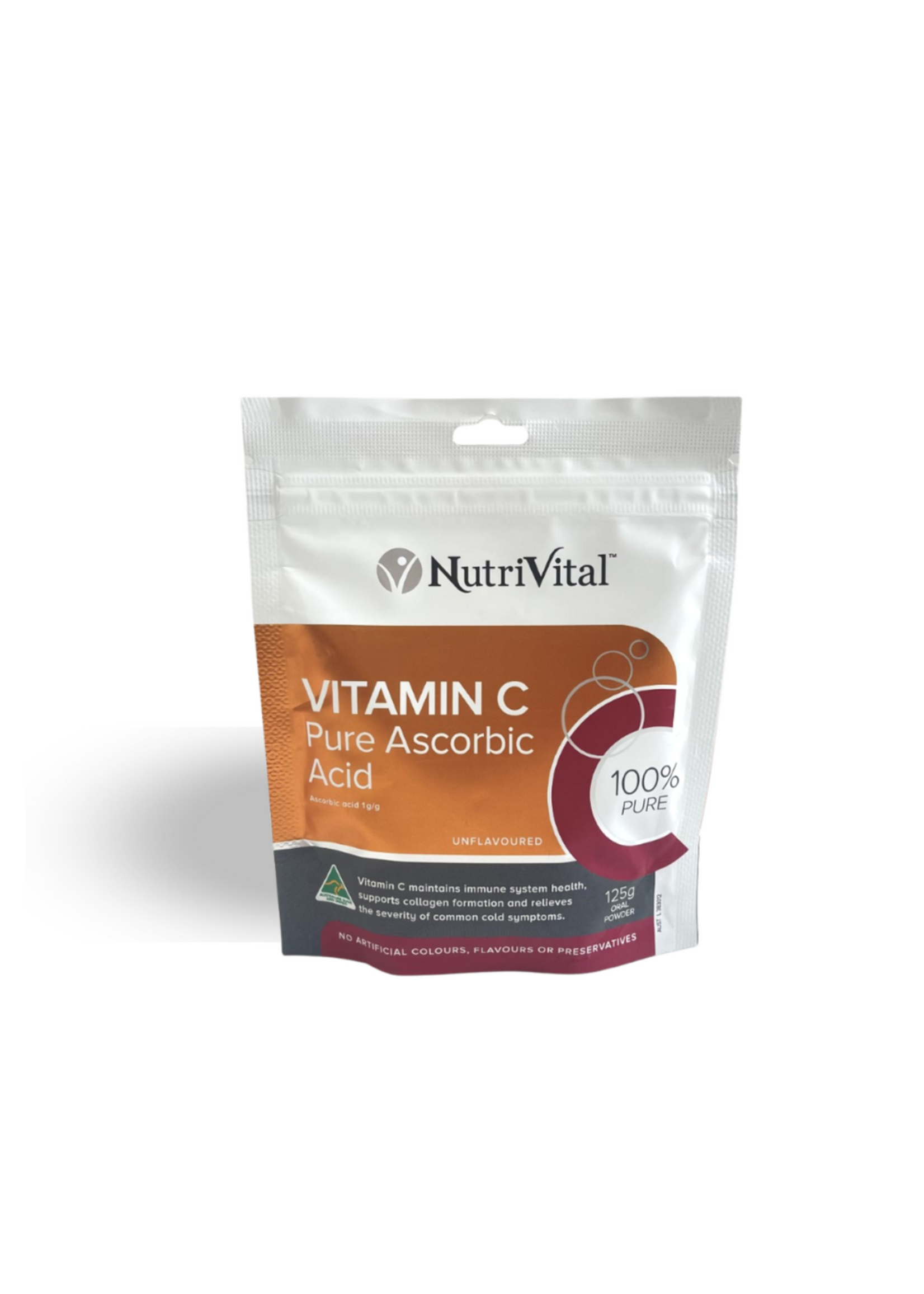 Nutrivital NutriVital Vitamin C Ascorbic Acid 125