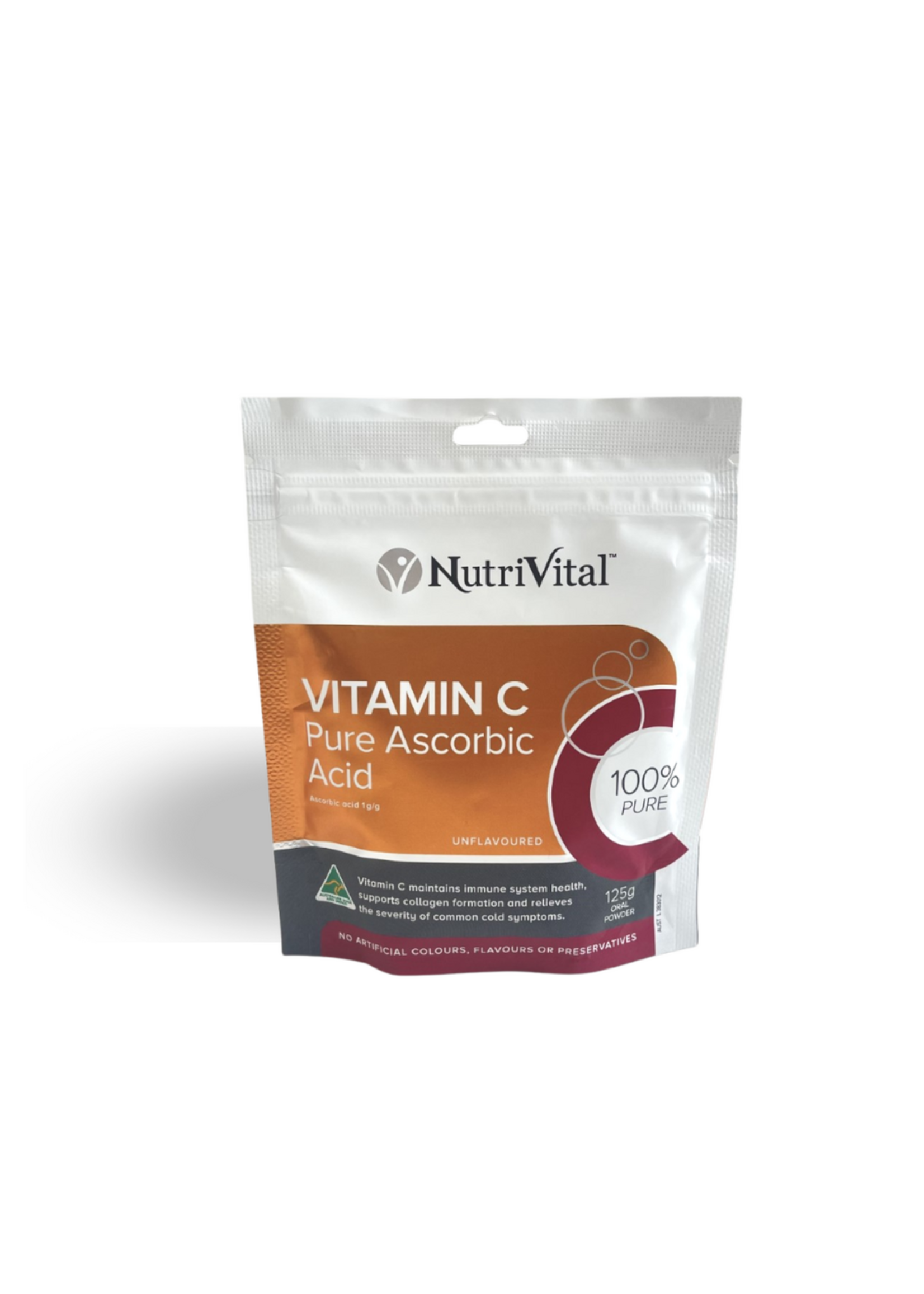 NutriVital NutriVital Vitamin C Ascorbic Acid 125g