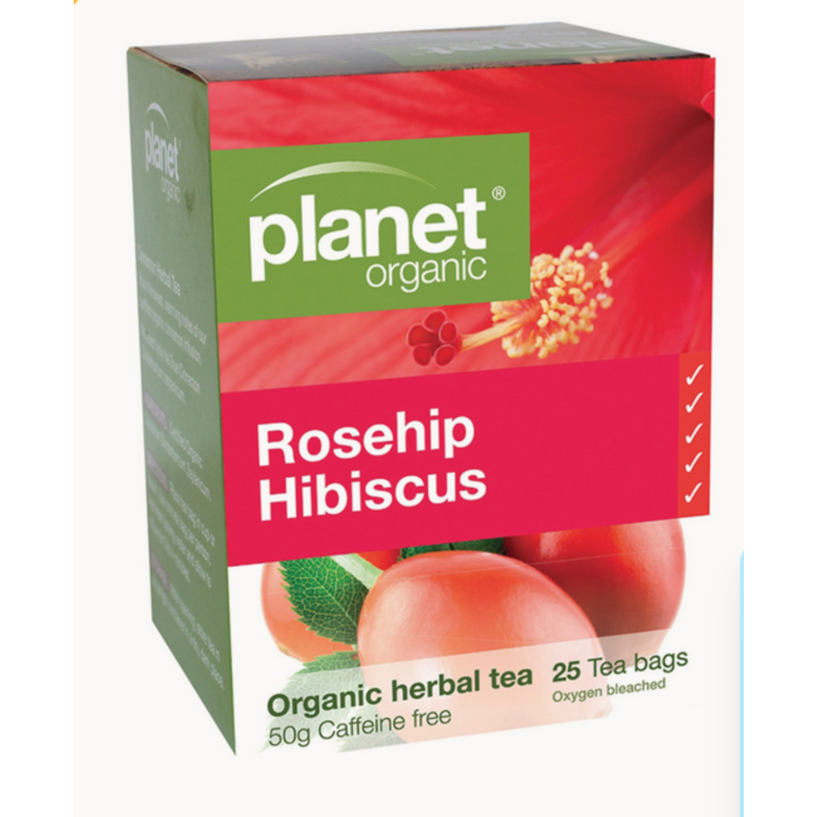 Planet Organic Planet Organic Herbal Tea Bags 25 Rosehip and Hibiscus