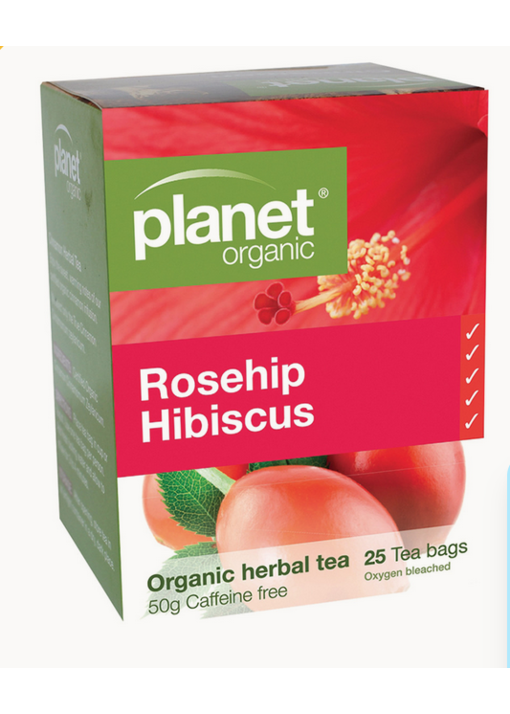 Planet Organic Planet Organic Herbal Tea Bags 25 Rosehip and Hibiscus