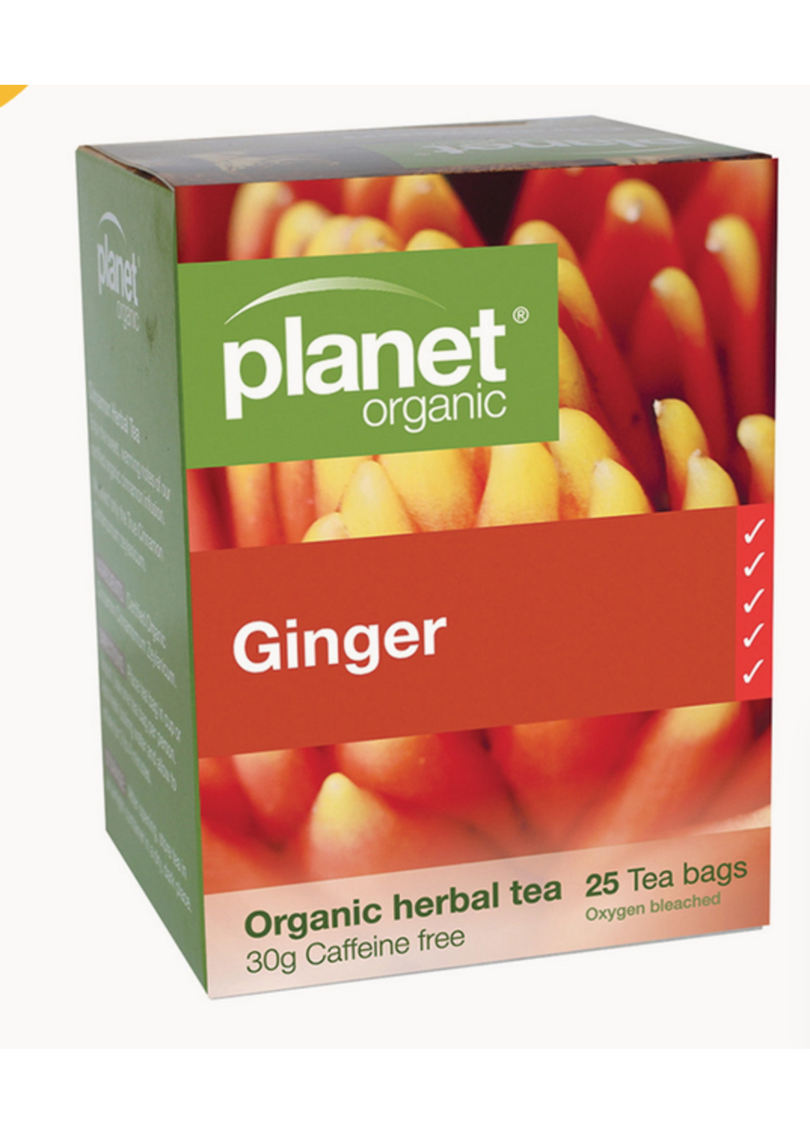 Planet Organic Planet Organic Ginger Herbal Tea Bags 25 bags