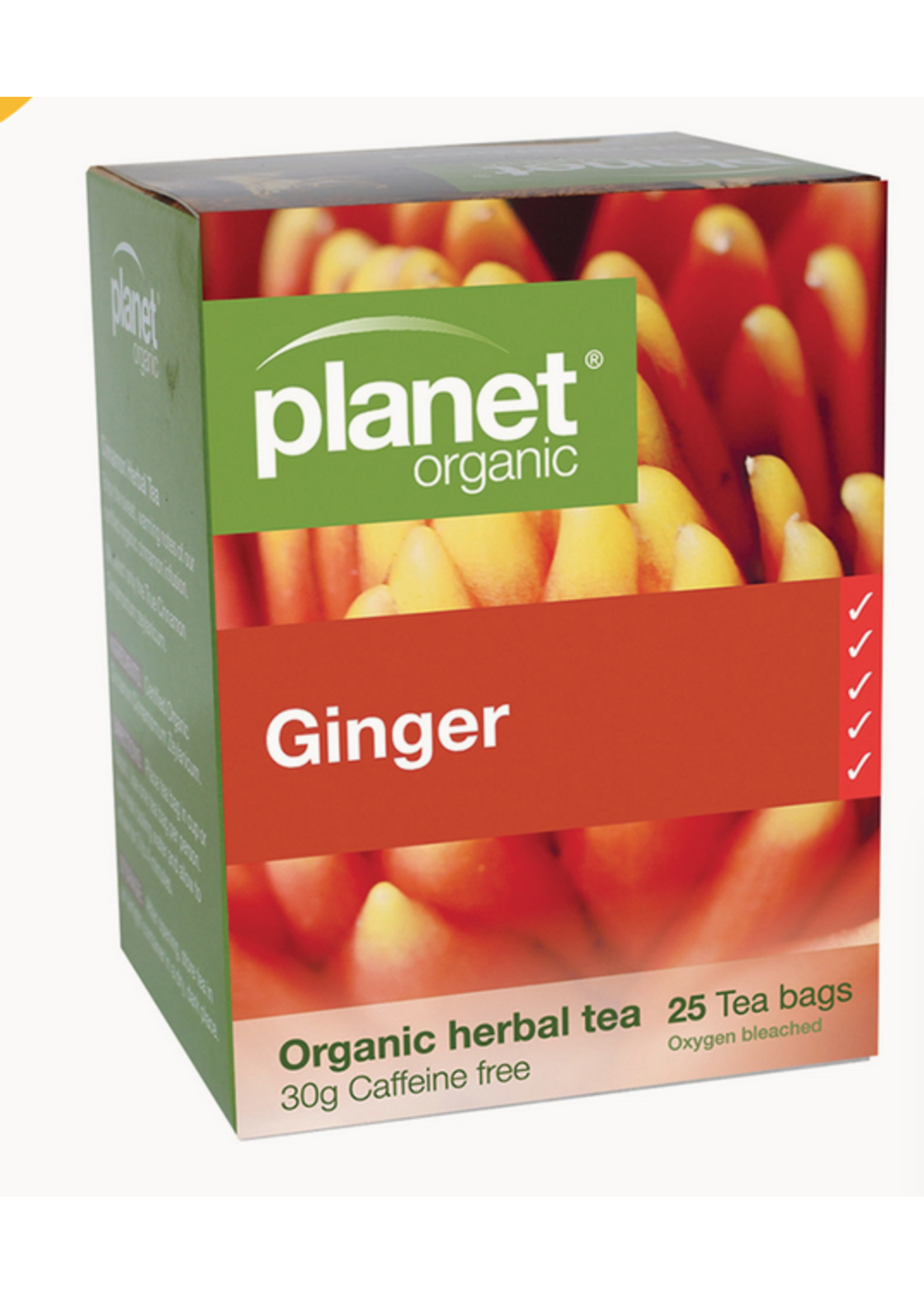 Planet Organic Planet Organic Herbal Tea Bags 25 Ginger
