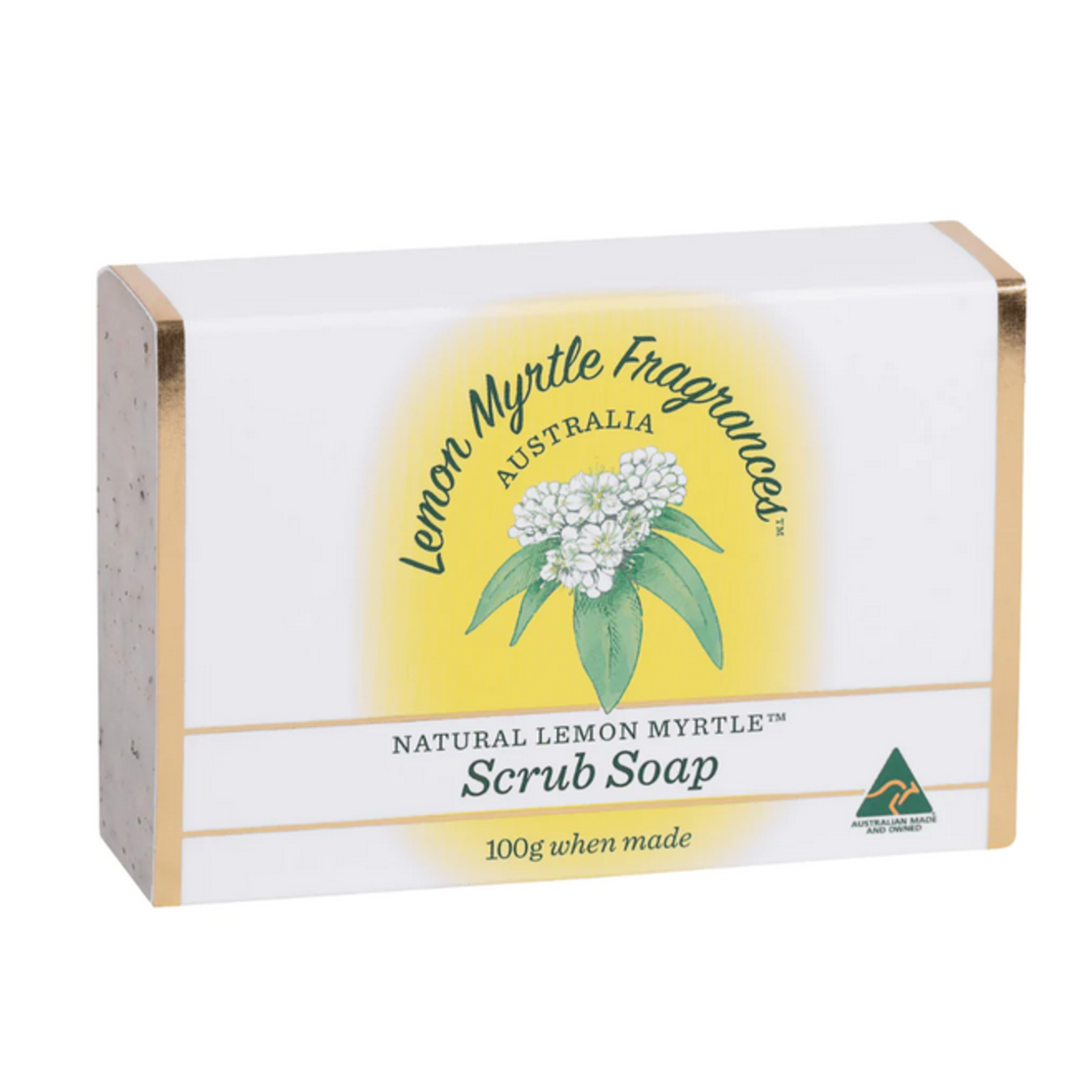 LEMON MYRTLE FRAGRANCES Lemon Myrtle Fragrances Scrub Soap 100g