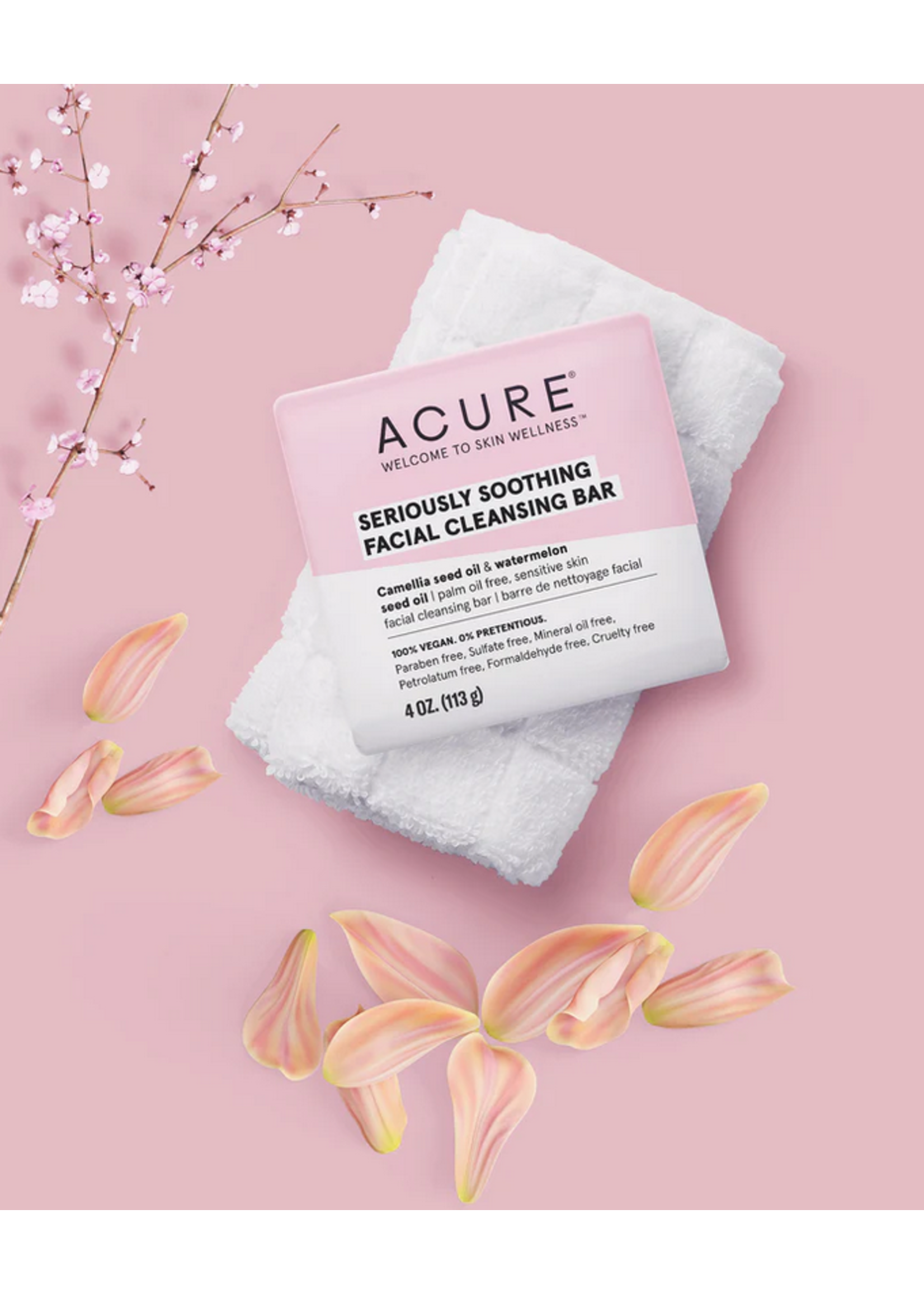 Acure Acure Seriously Soothing Facial Cleansing Bar 113g