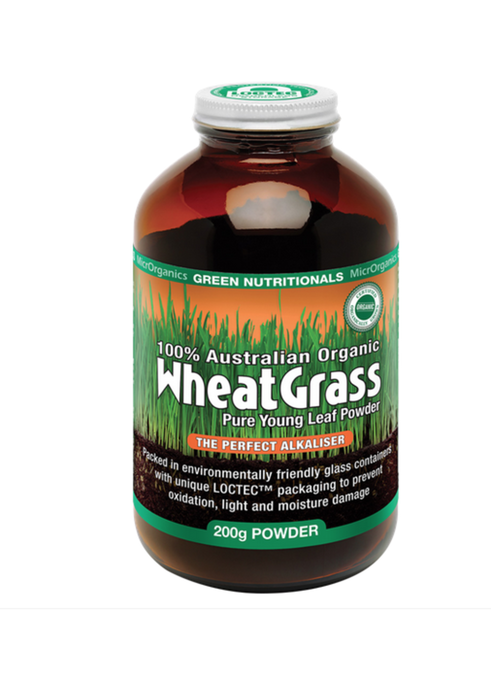 Green Nutritionals Green Nutritionals 100% Australian Organic Wheat Grass 200g